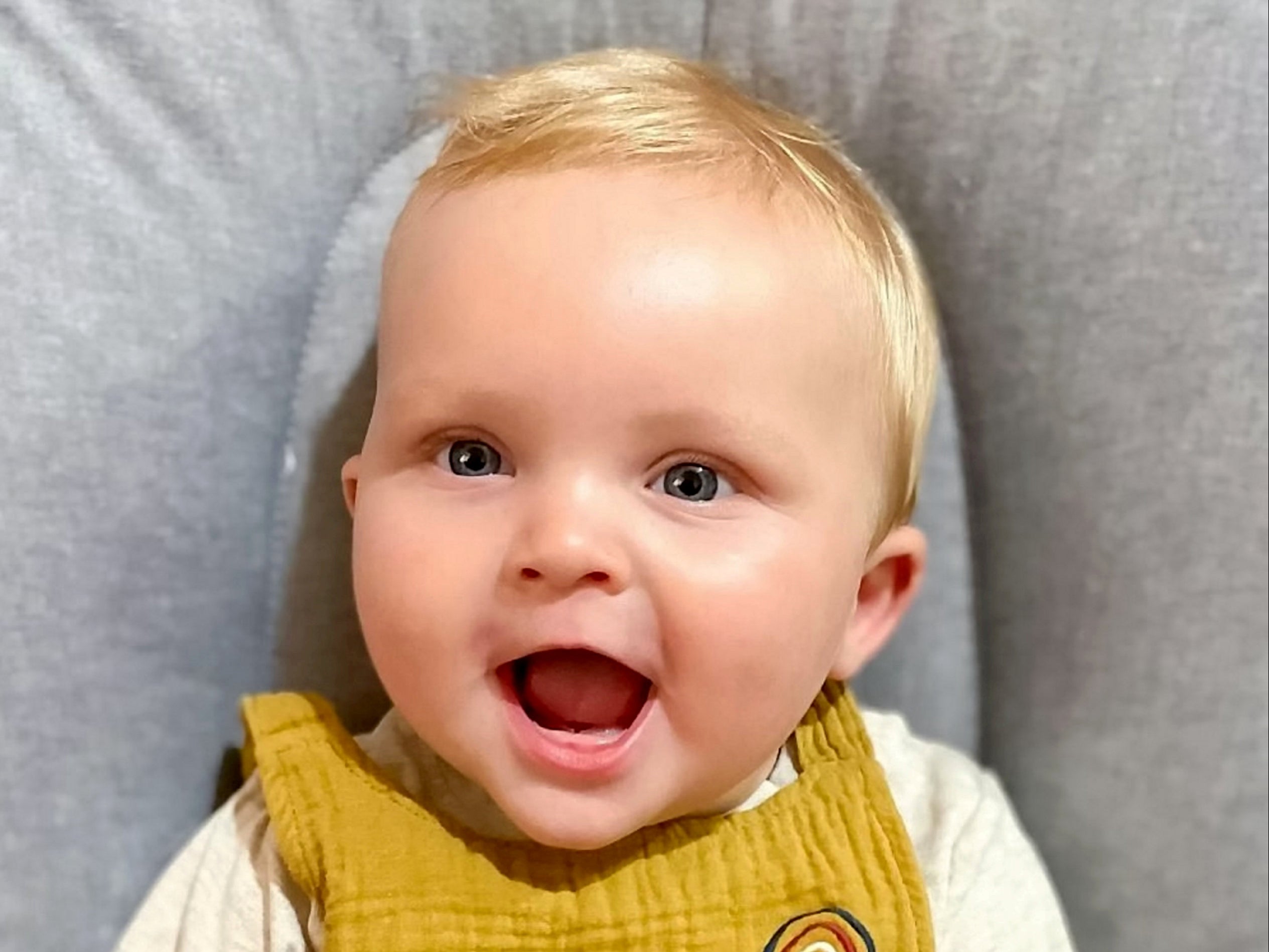 Ted’s parents initially thought he had rubbed sand in his eye when they noticed something was different