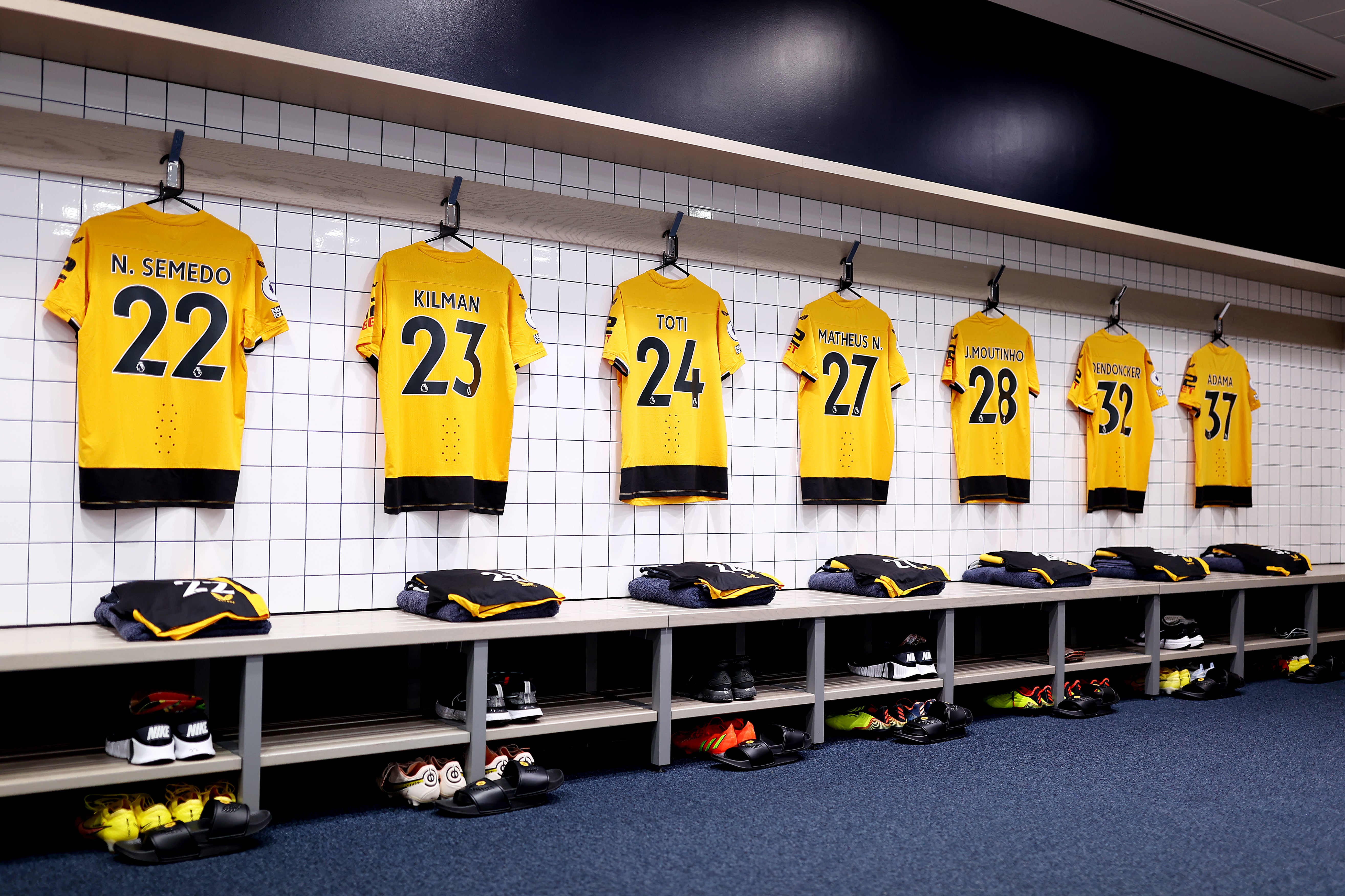 A peek inside the Wolves dressing room