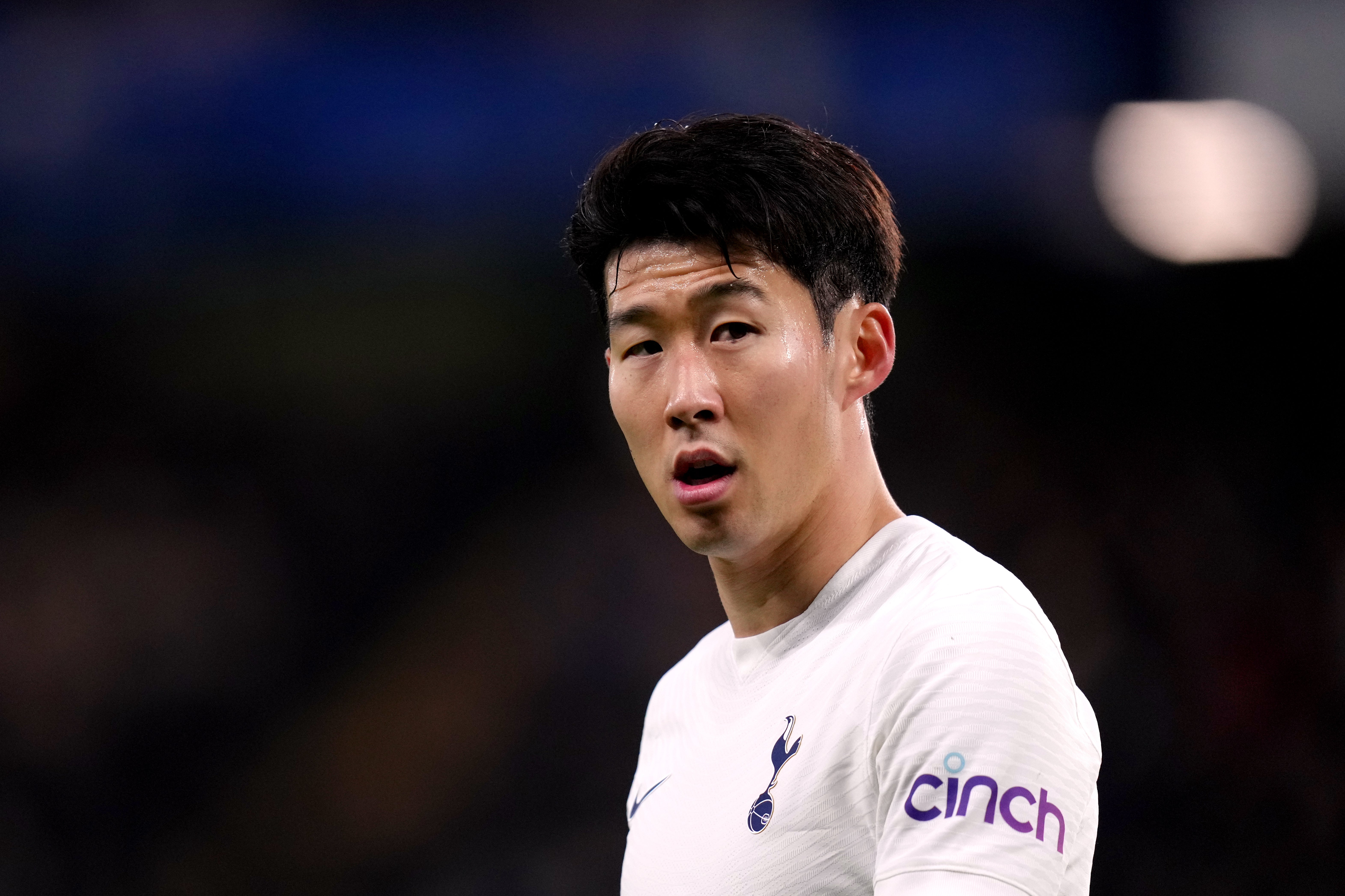 Son Heung-min suffered alleged racist abuse by a fan during the game against Chelsea (John Walton/PA)