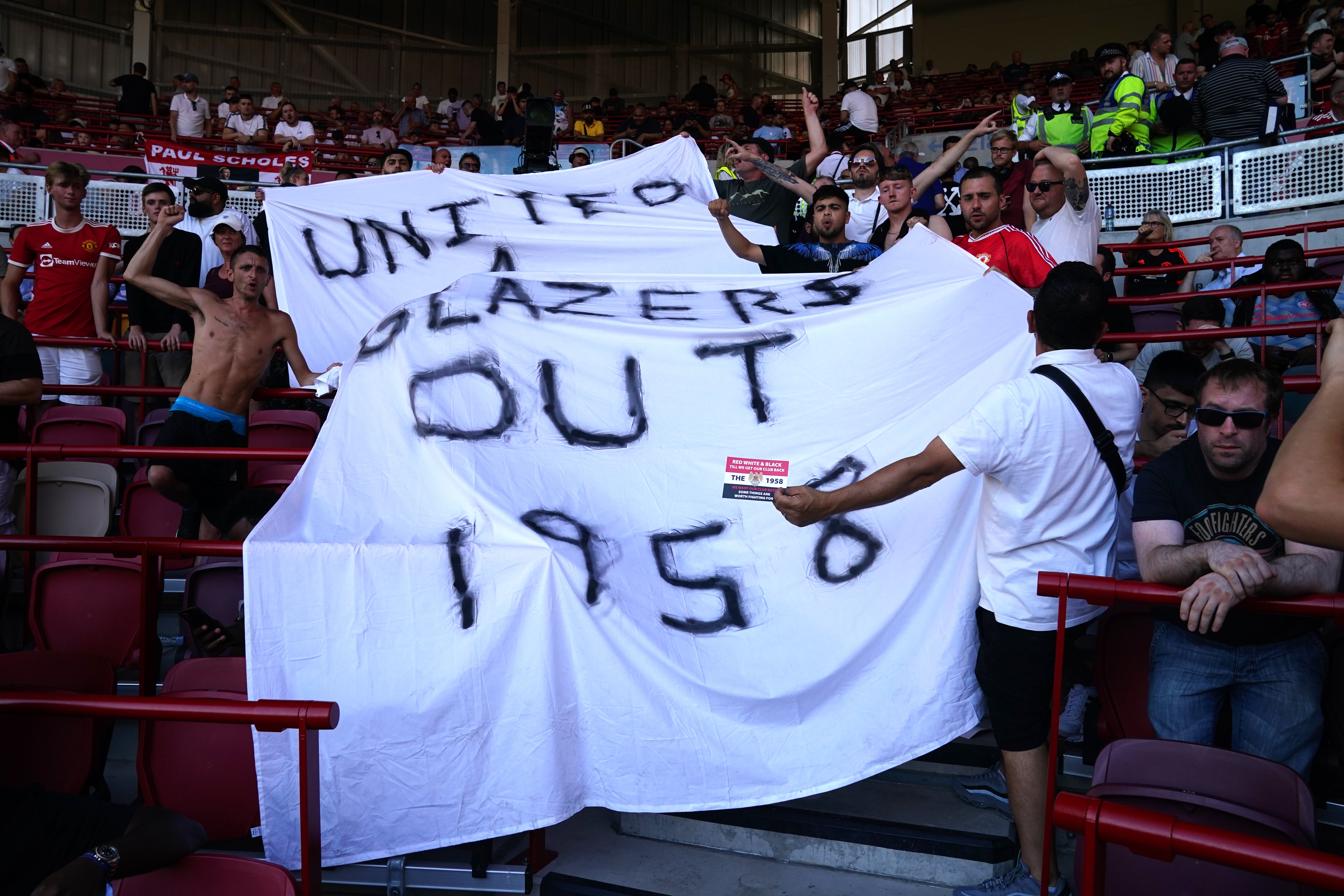 Manchester United fans will once more protest against the Glazer family’s ownership (John Walton/PA)