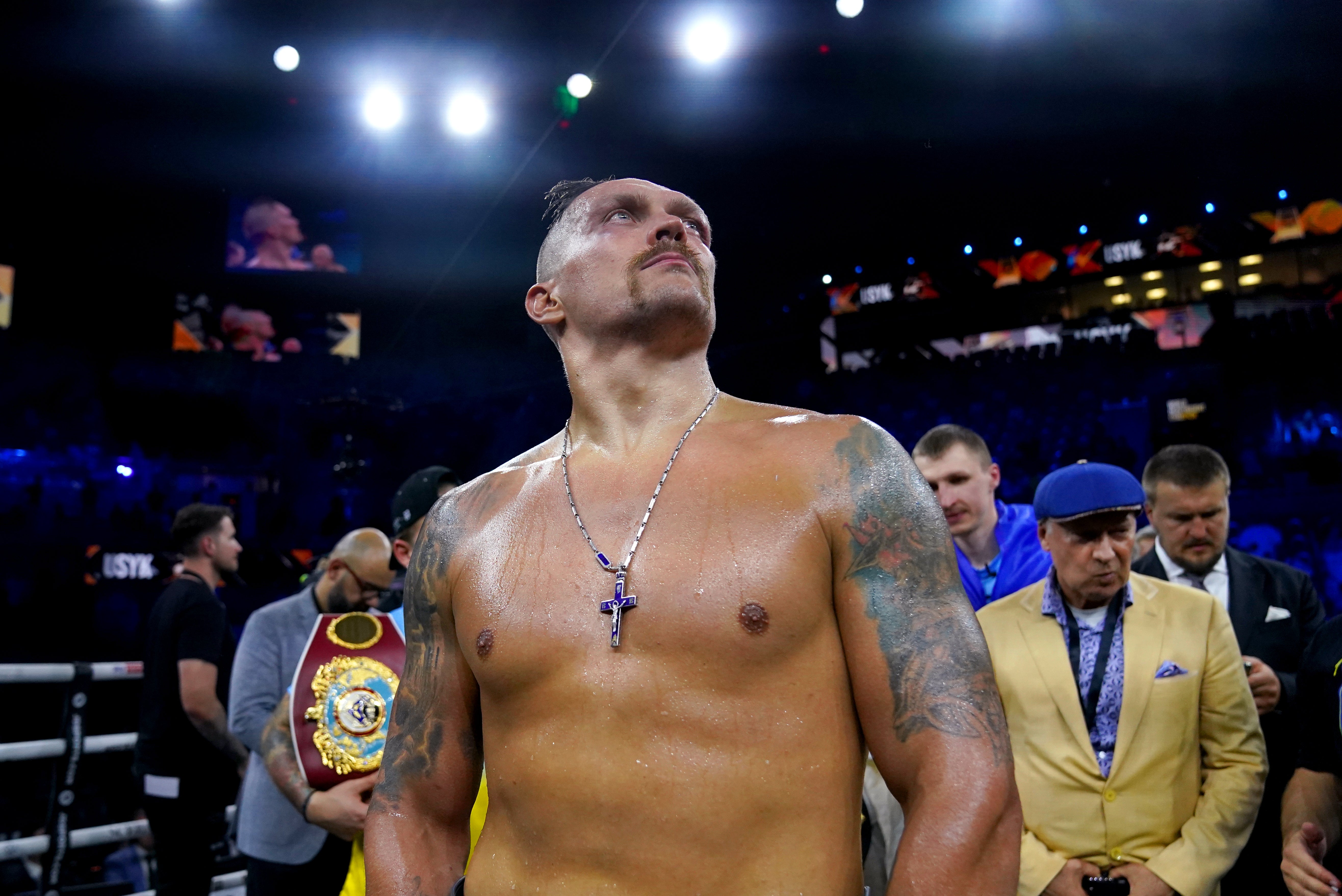 Oleksandr Usyk is confident he would beat Tyson Fury (Nick Potts/PA)