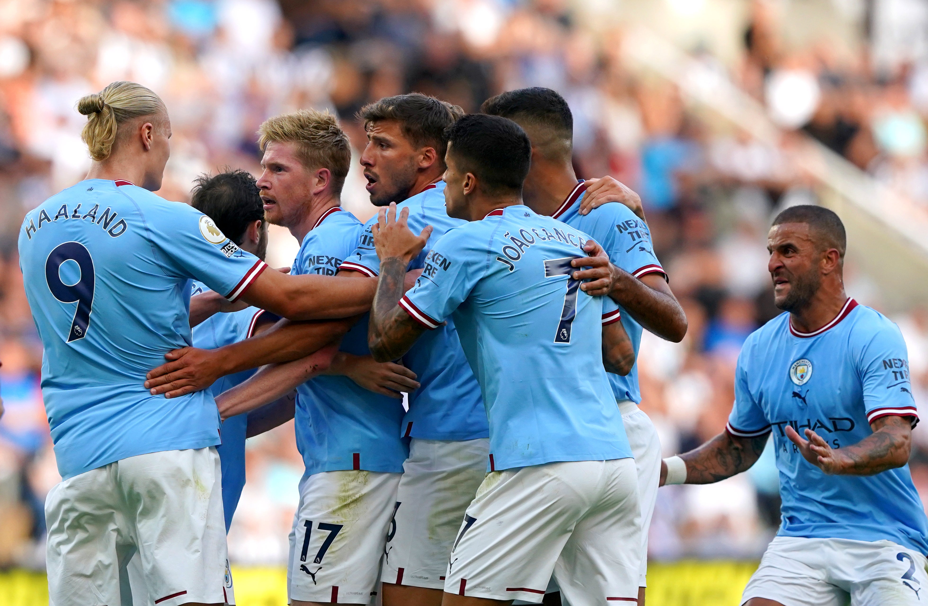 Manchester City fought back to claim a point at Newcastle courtesy of Bernardo Silva’s second-half equaliser (Owen Humphreys/PA)