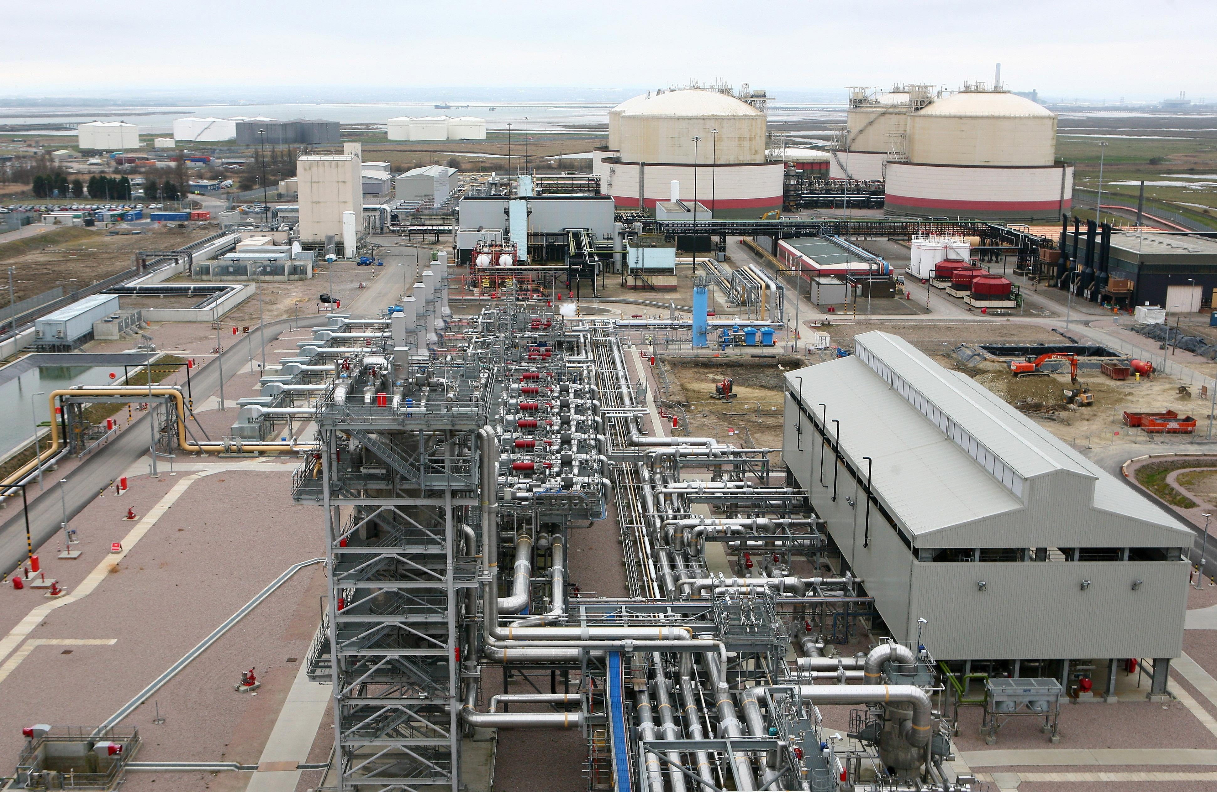 The gas will be taken ashore at National Grid’s LNG terminal on the Isle of Grain (Gareth Fuller/PA)