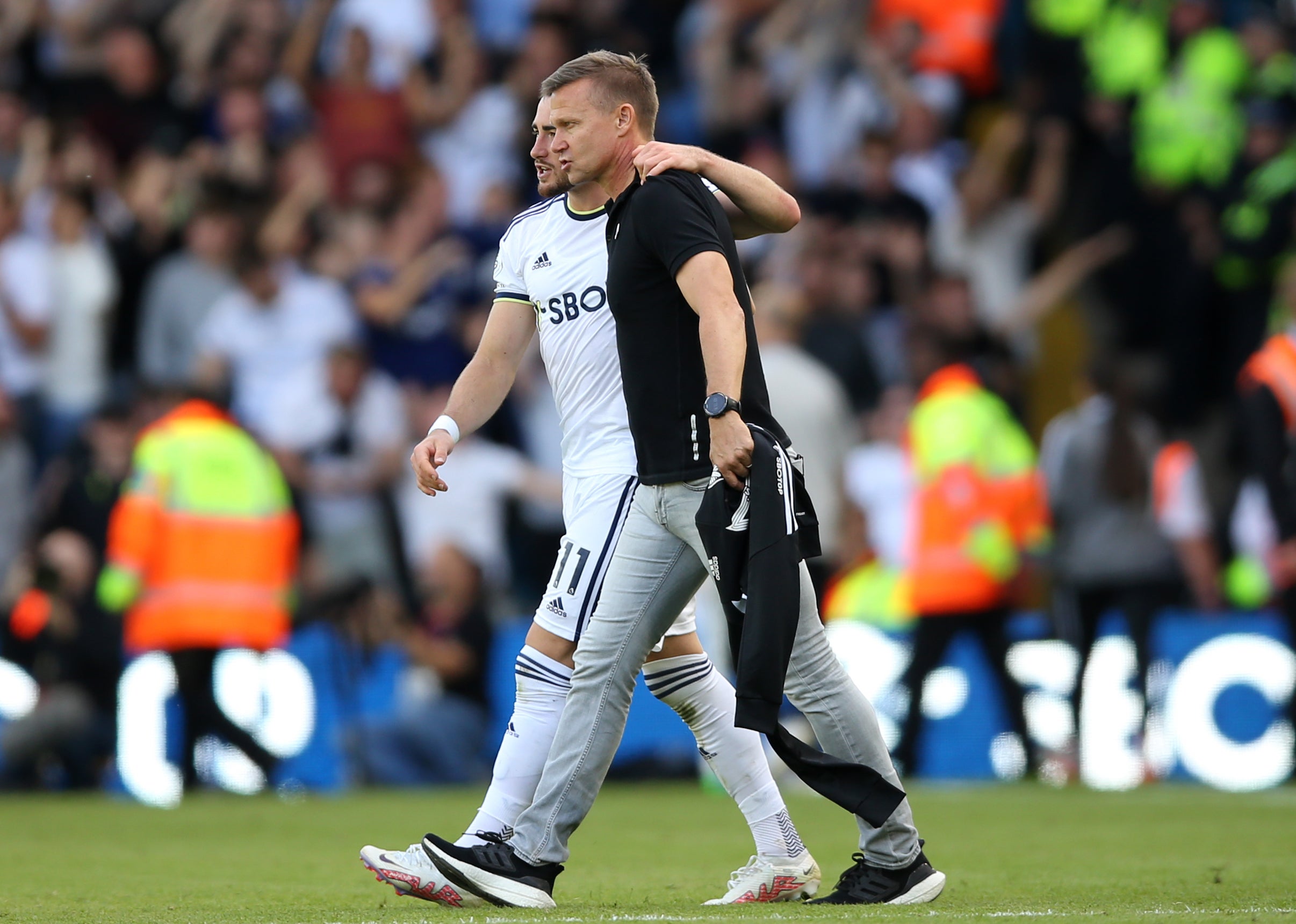 Jesse Marsch has admitted he remains unpopular among some of Leeds’ supporters (Nigel French/PA)