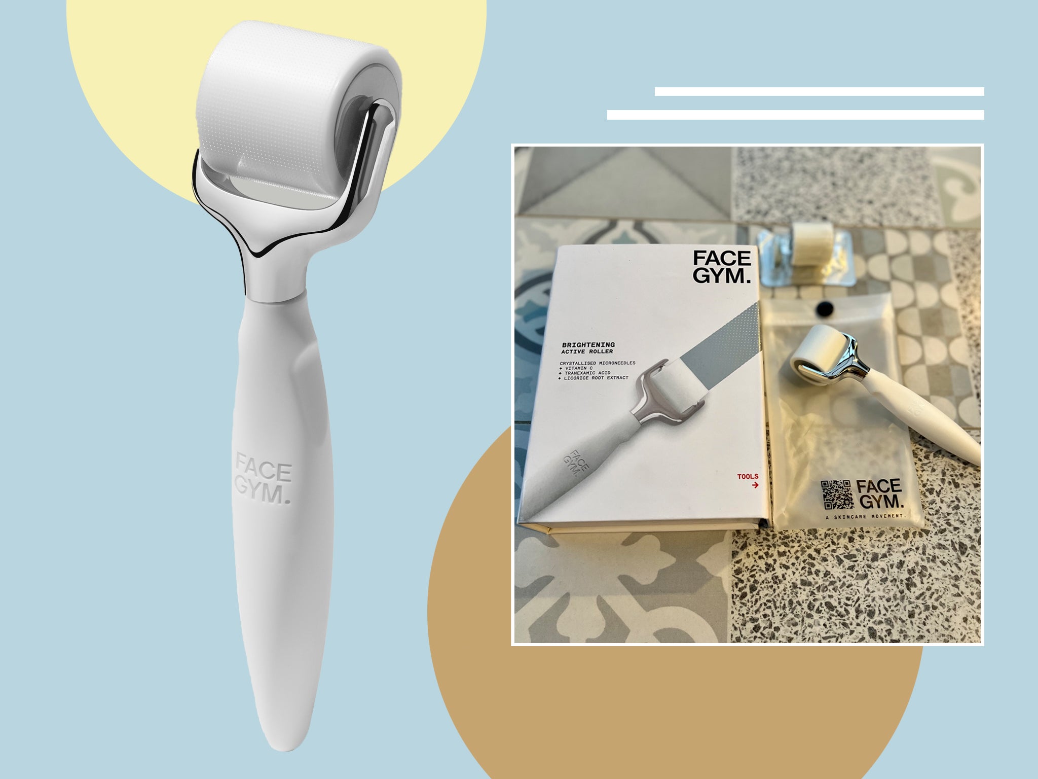 FaceGym’s new micro needling tool is for at-home derma roller experts and beginners alike