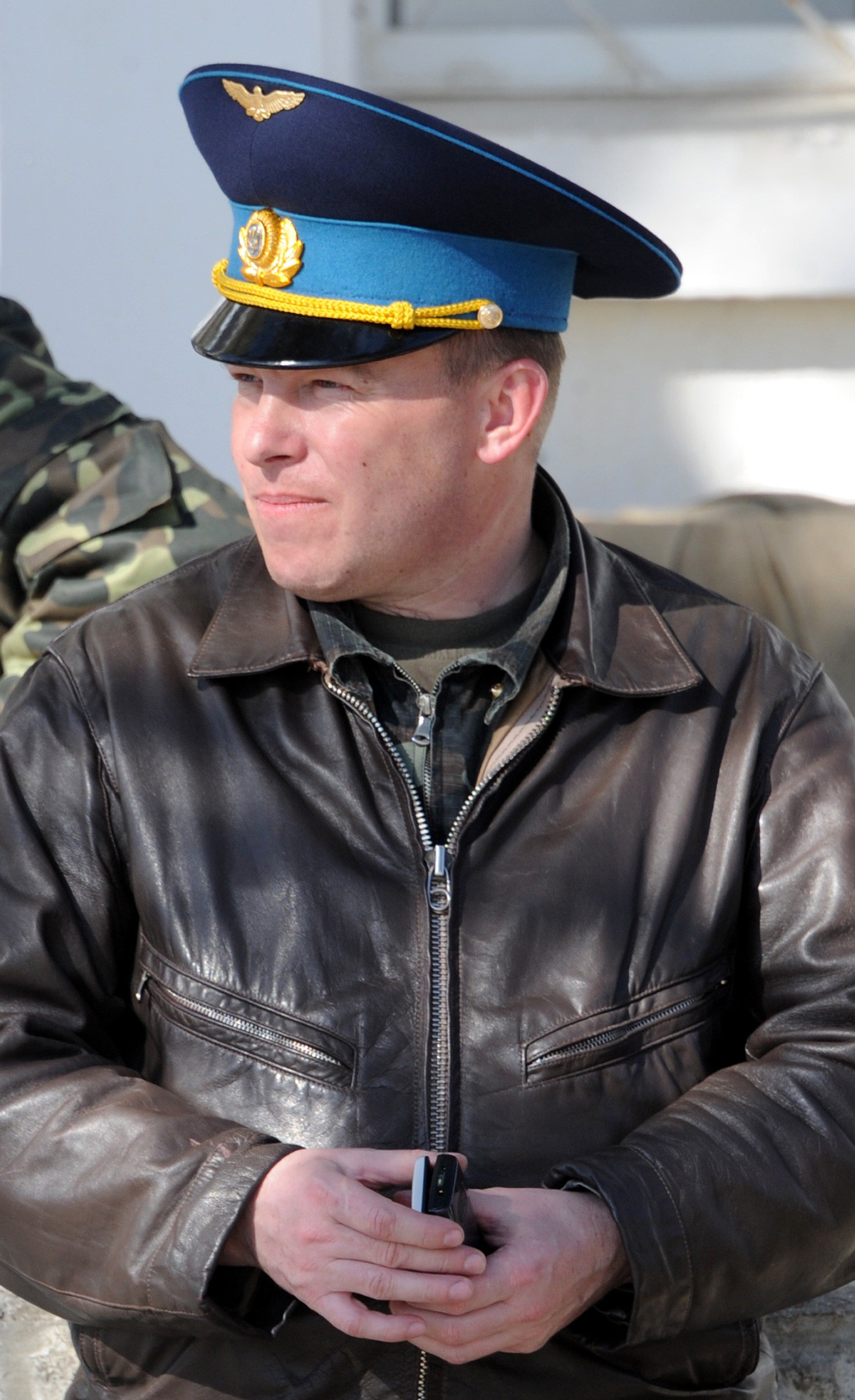 Ukrainian air force colonel Yuli Mamchur pictured in 2014