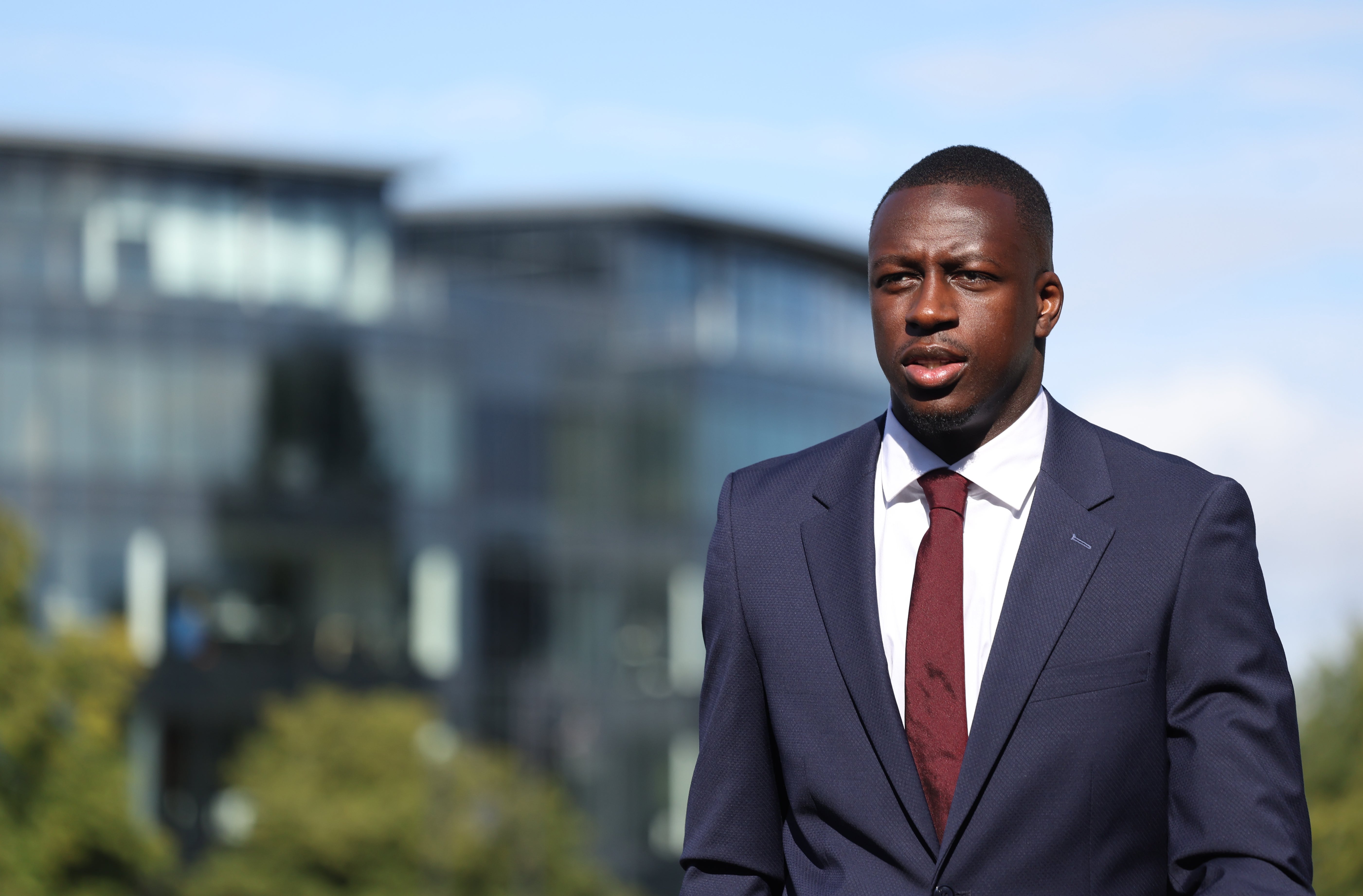 Benjamin Mendy arrives at court (David Rawcliffe/PA)