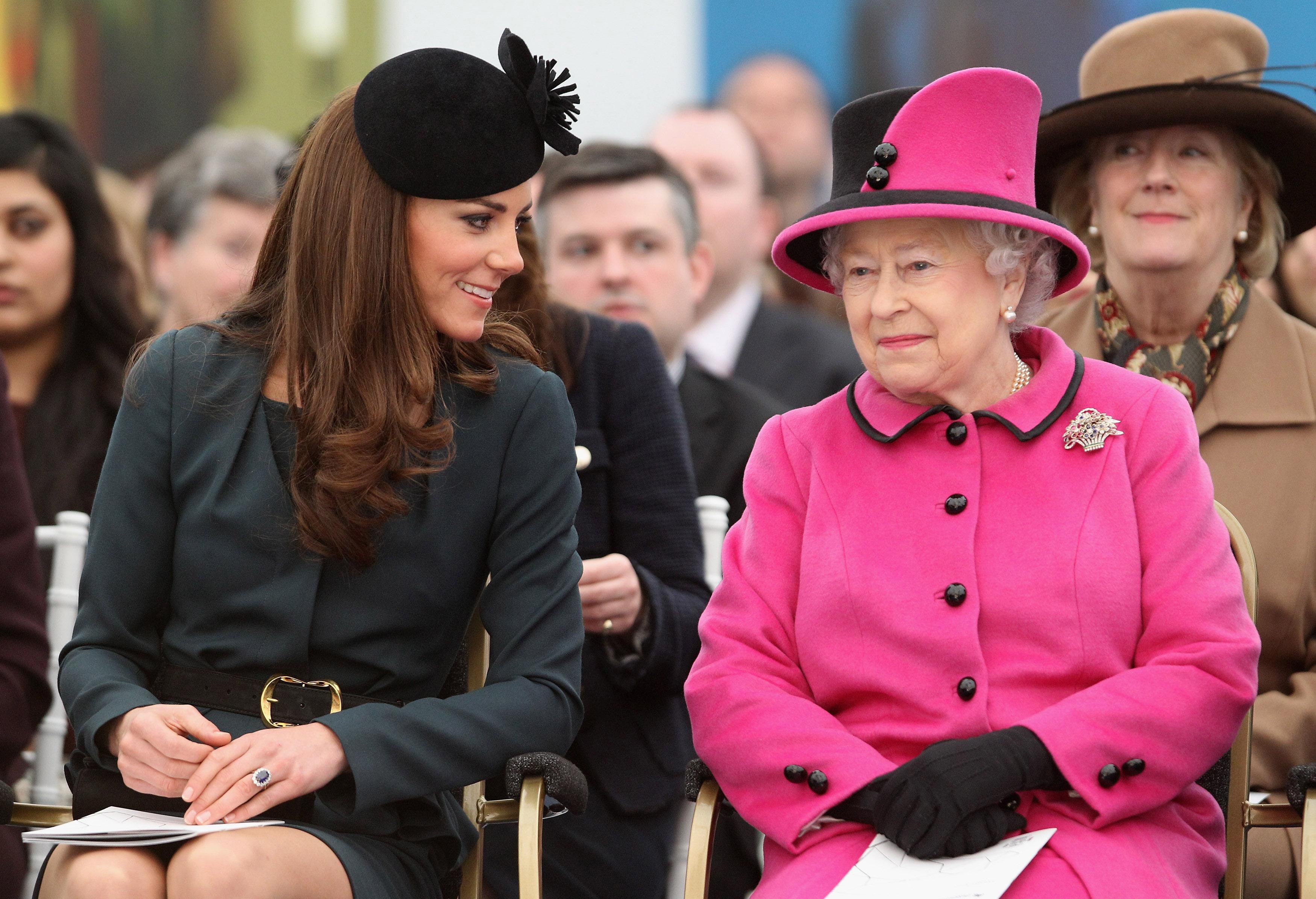 Kate with the Queen in 2012 (Oli Scarff/PA)