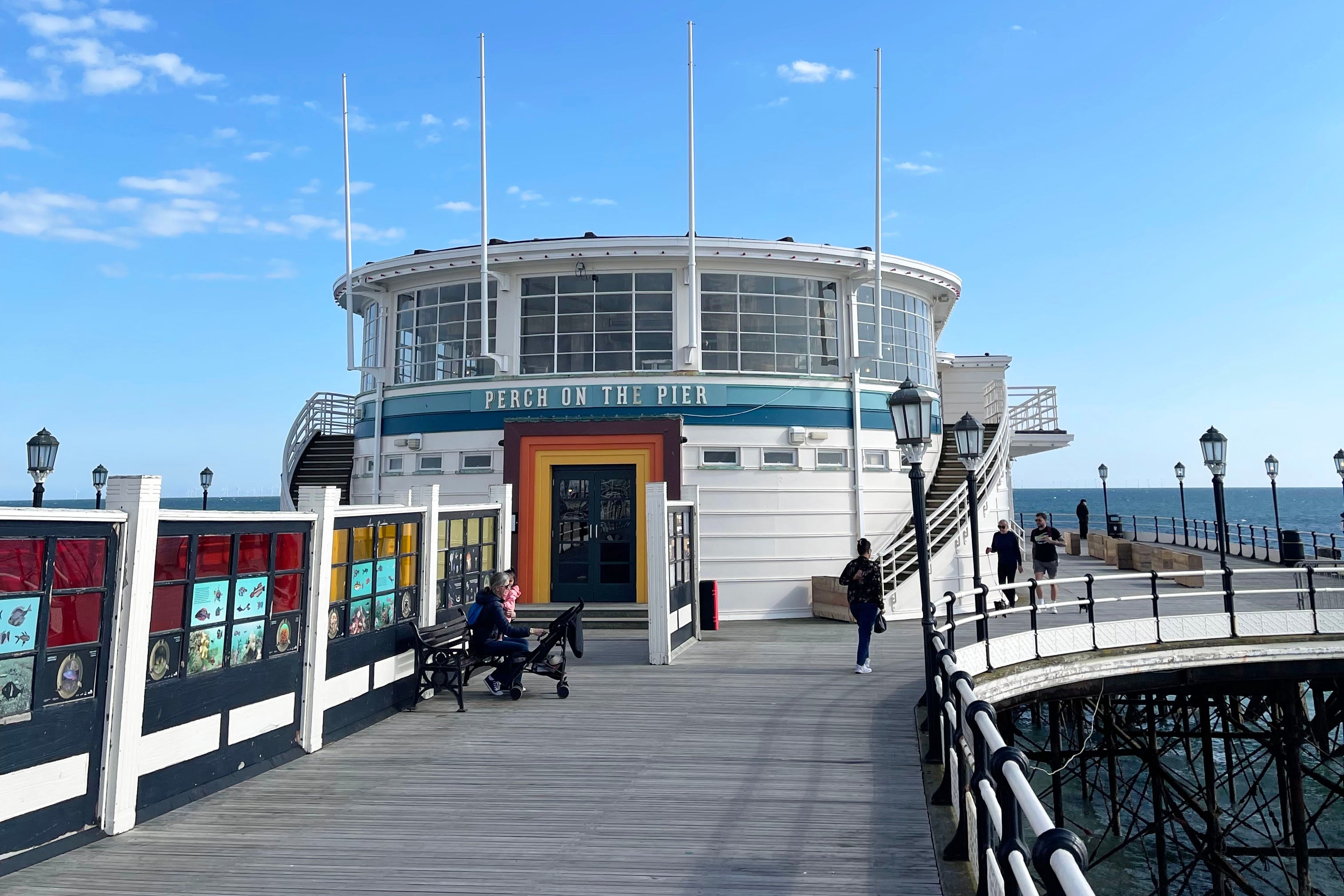 New restaurant Perch on the Pier has rejuvenated the town’s Art Deco pier