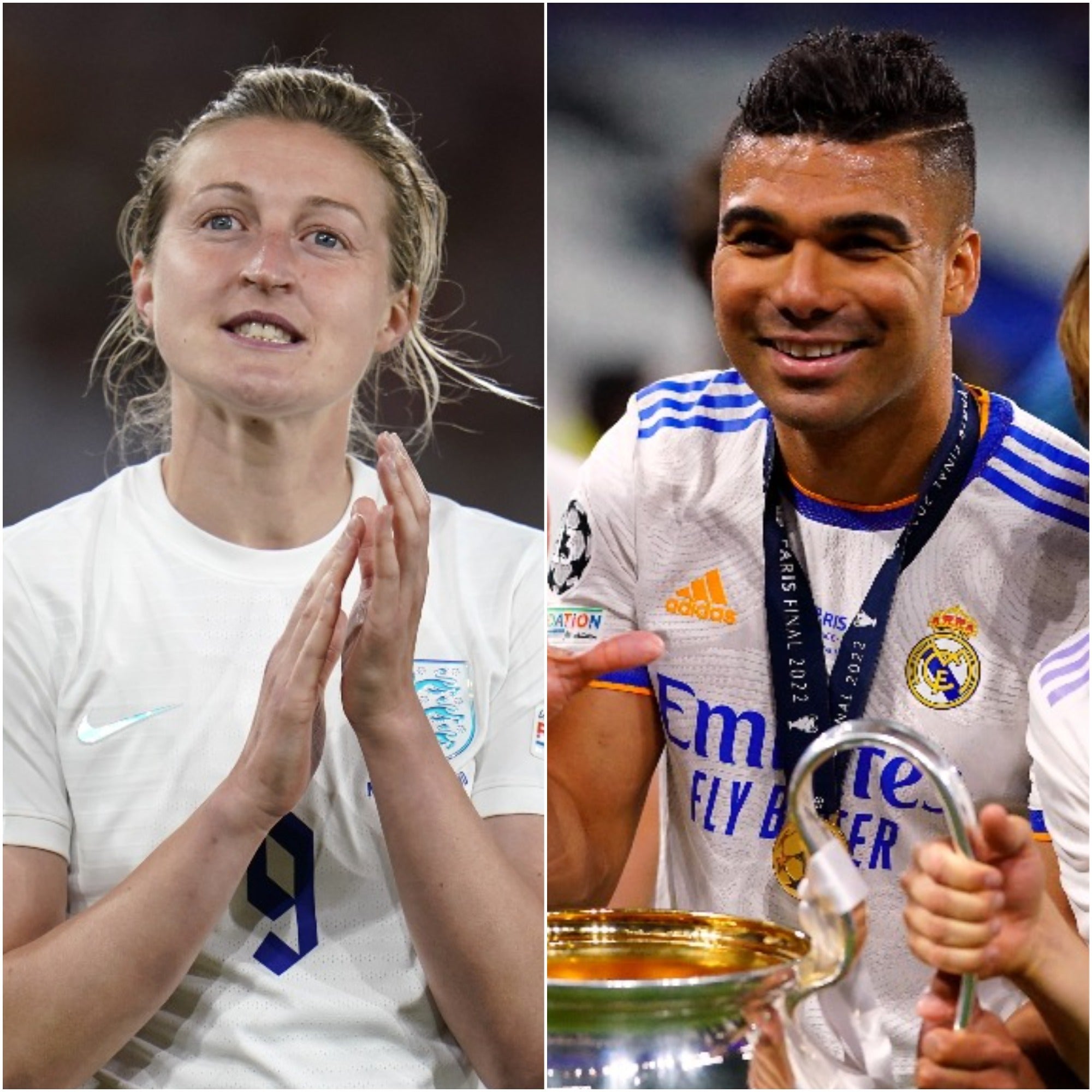 Ellen White and Casemiro (PA)