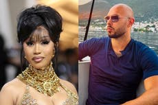 Cardi B hits back at former UFC fighter who compared her to Andrew Tate