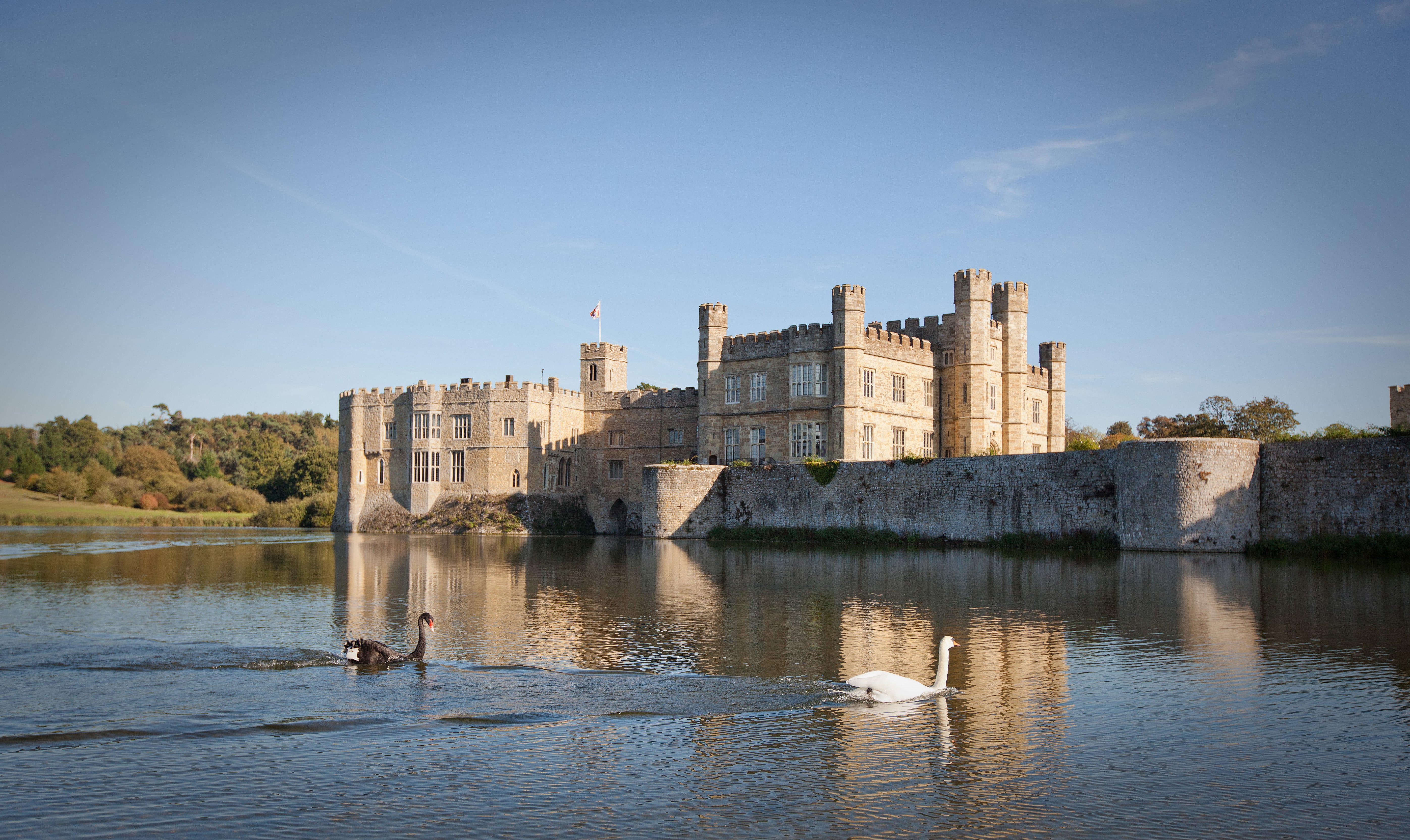 This castle on a lake is bursting with history