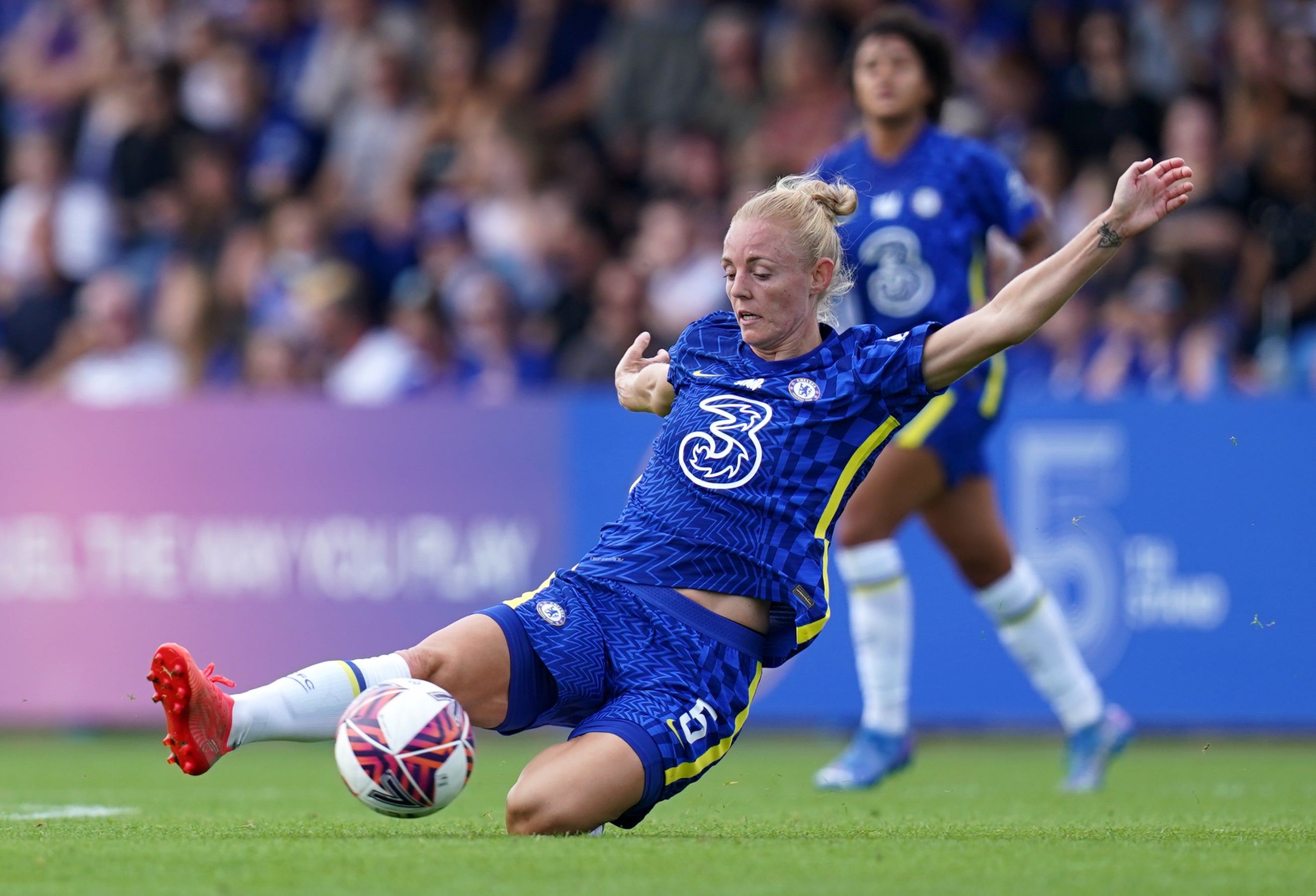 Wales captain Sophie Ingle, of Chelsea, is among Gemma Grainger’s squad who play in the WSL (Gareth Fuller/PA)