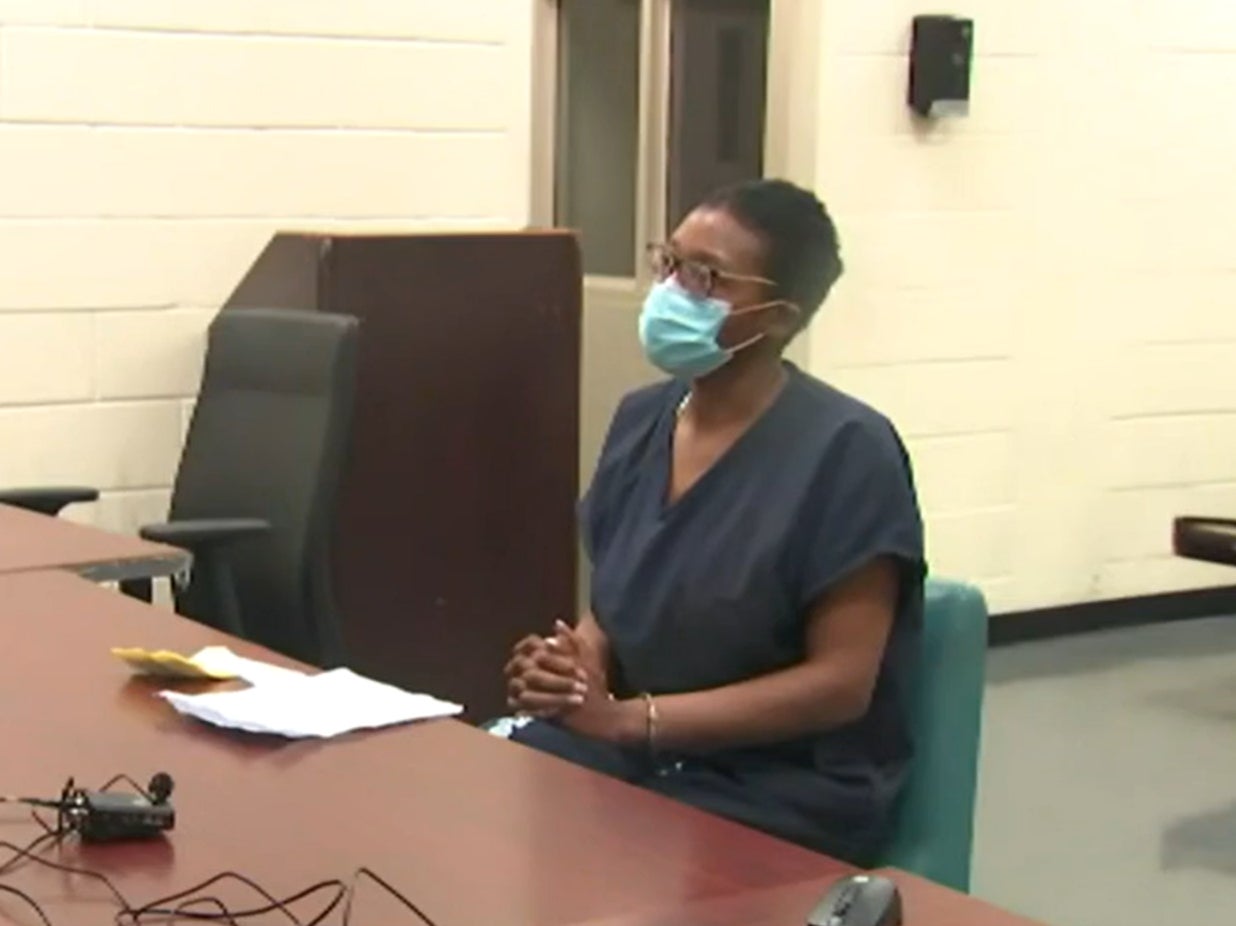 Raïssa Kengne during her first court appearance on Tuesday 23 August 2022