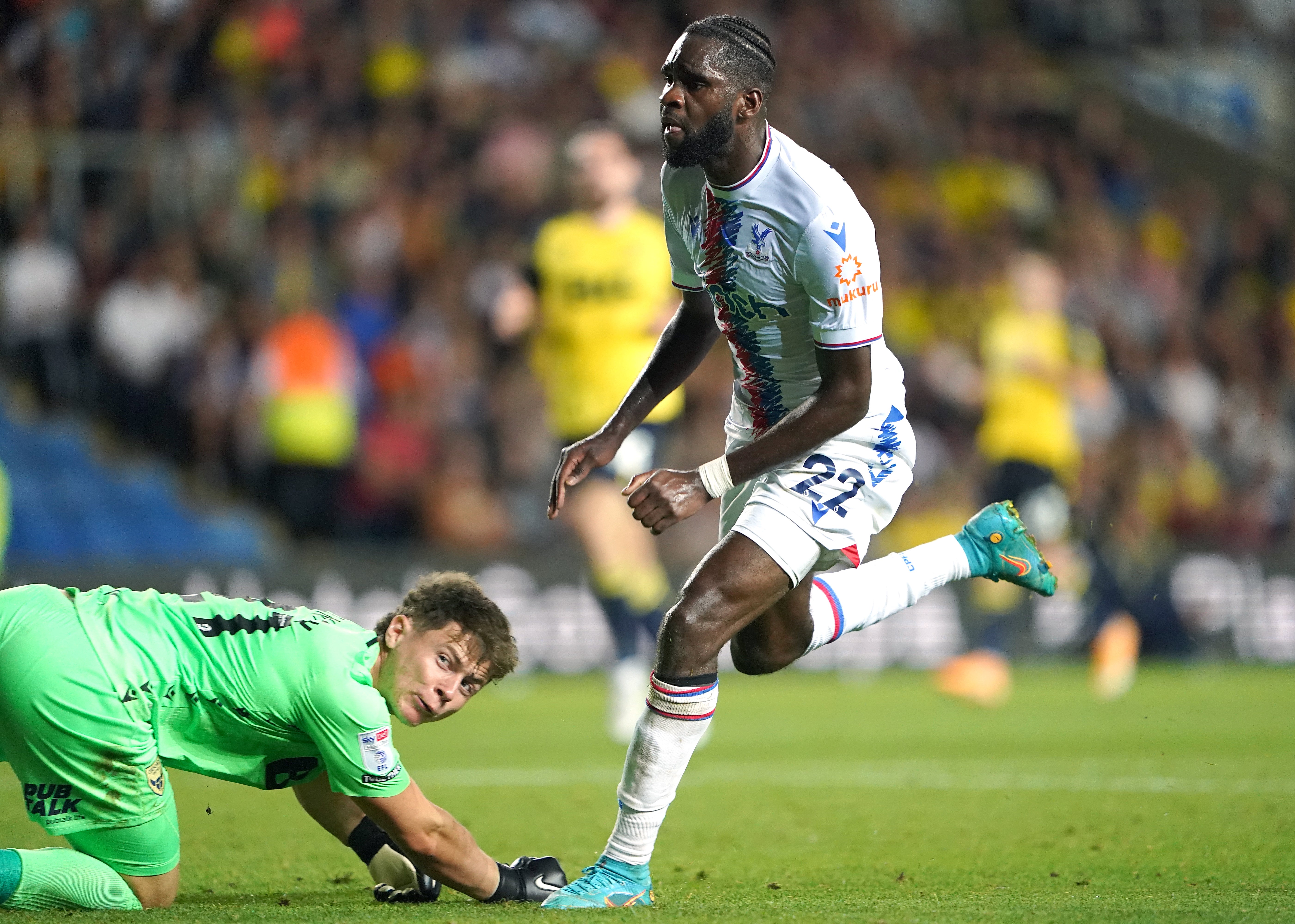 Odsonne Edouard celebrates scoring for Crystal Palace (Zac Goodwin/PA)