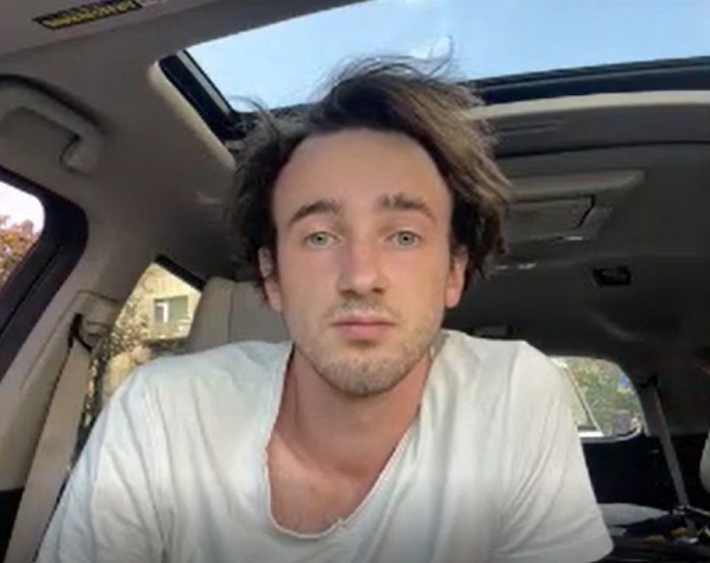 Mr Zhluktenko recently visited friends on the frontline