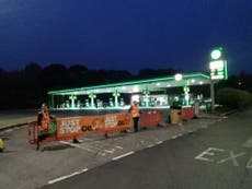 Just Stop Oil protesters arrested after blockading M25 petrol stations and damaging pumps