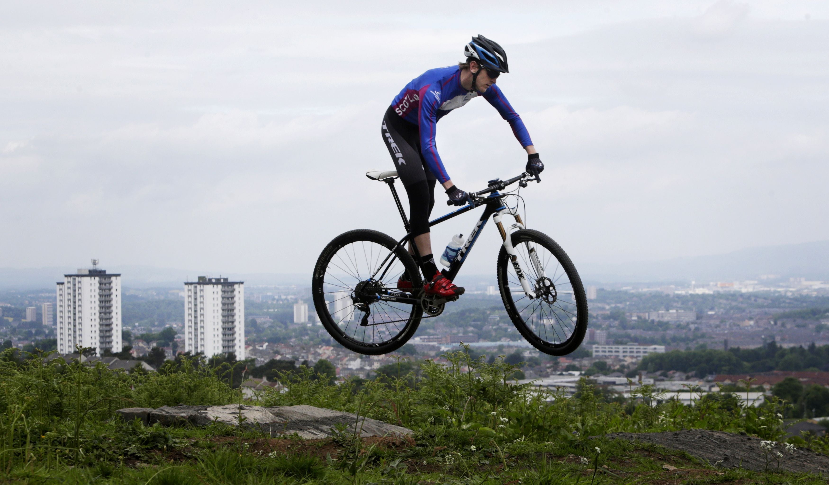 Mountain biker Rab Wardell suffered a cardiac arrest while at home with his partner Katie Archibald (Danny Lawson/PA)