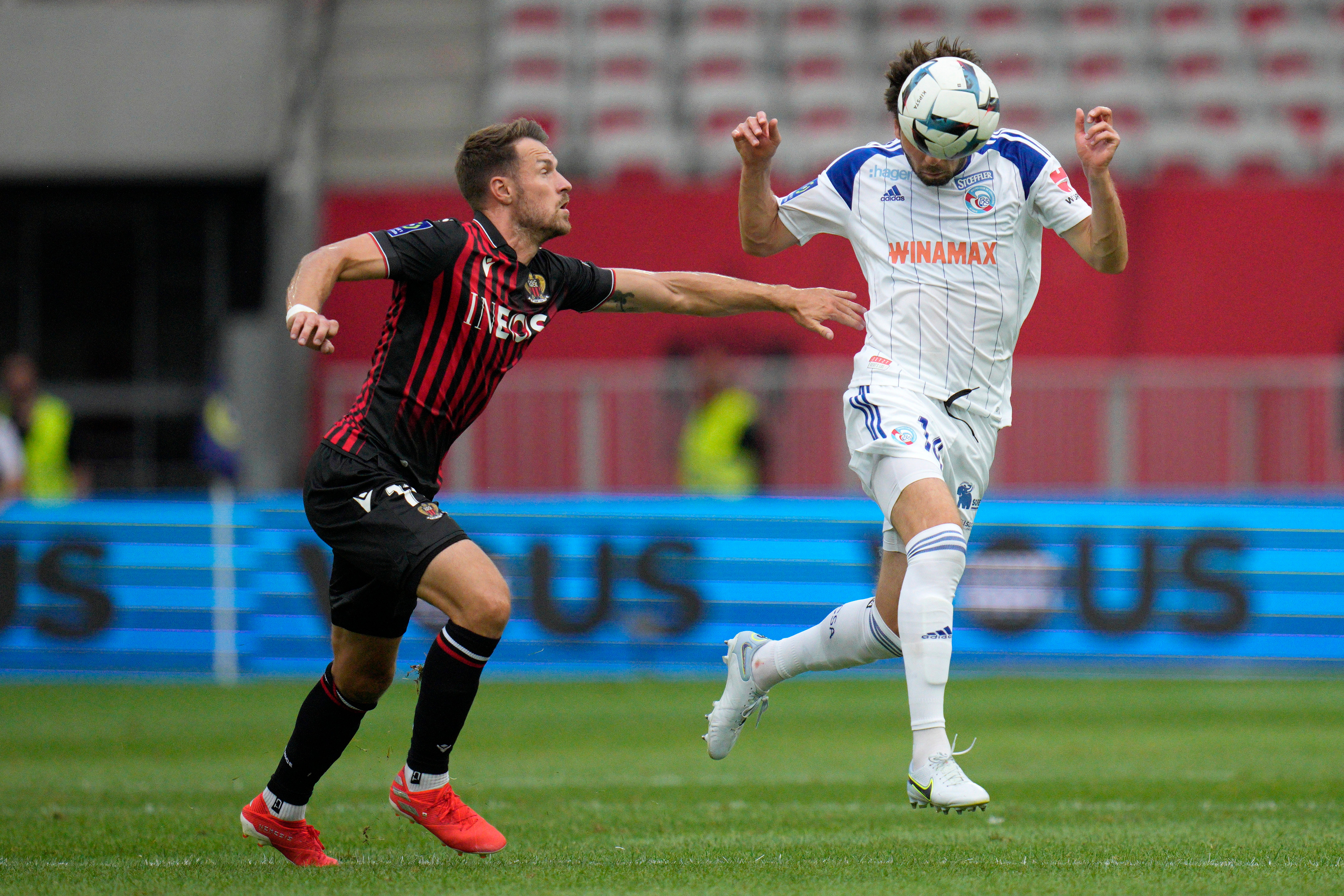 Aaron Ramsey (left), in action for new club Nice, was among the Wales players to move this summer (Daniel Cole/AP)