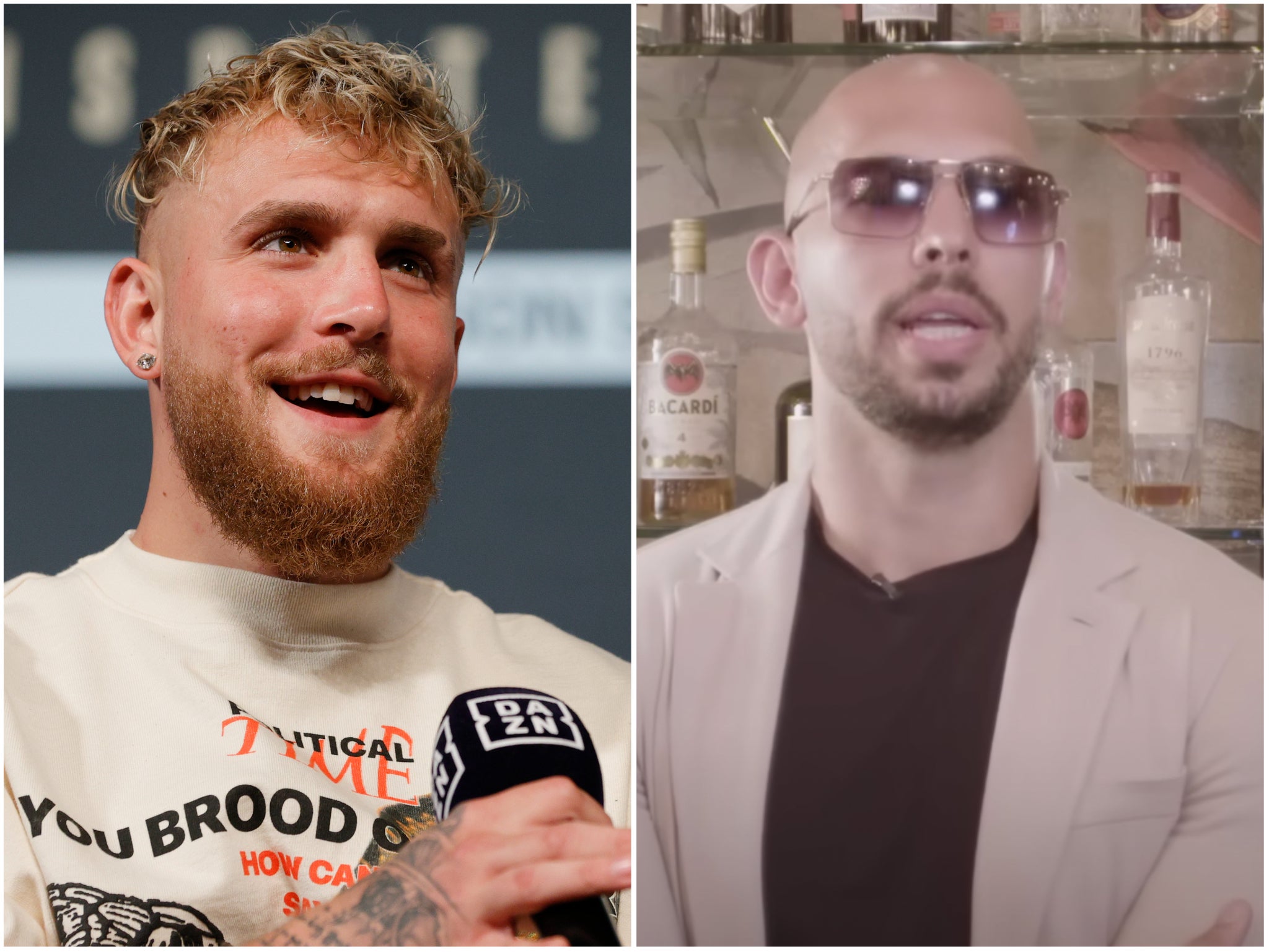 Jake Paul called out for ‘freedom of speech’ defence of Andrew Tate