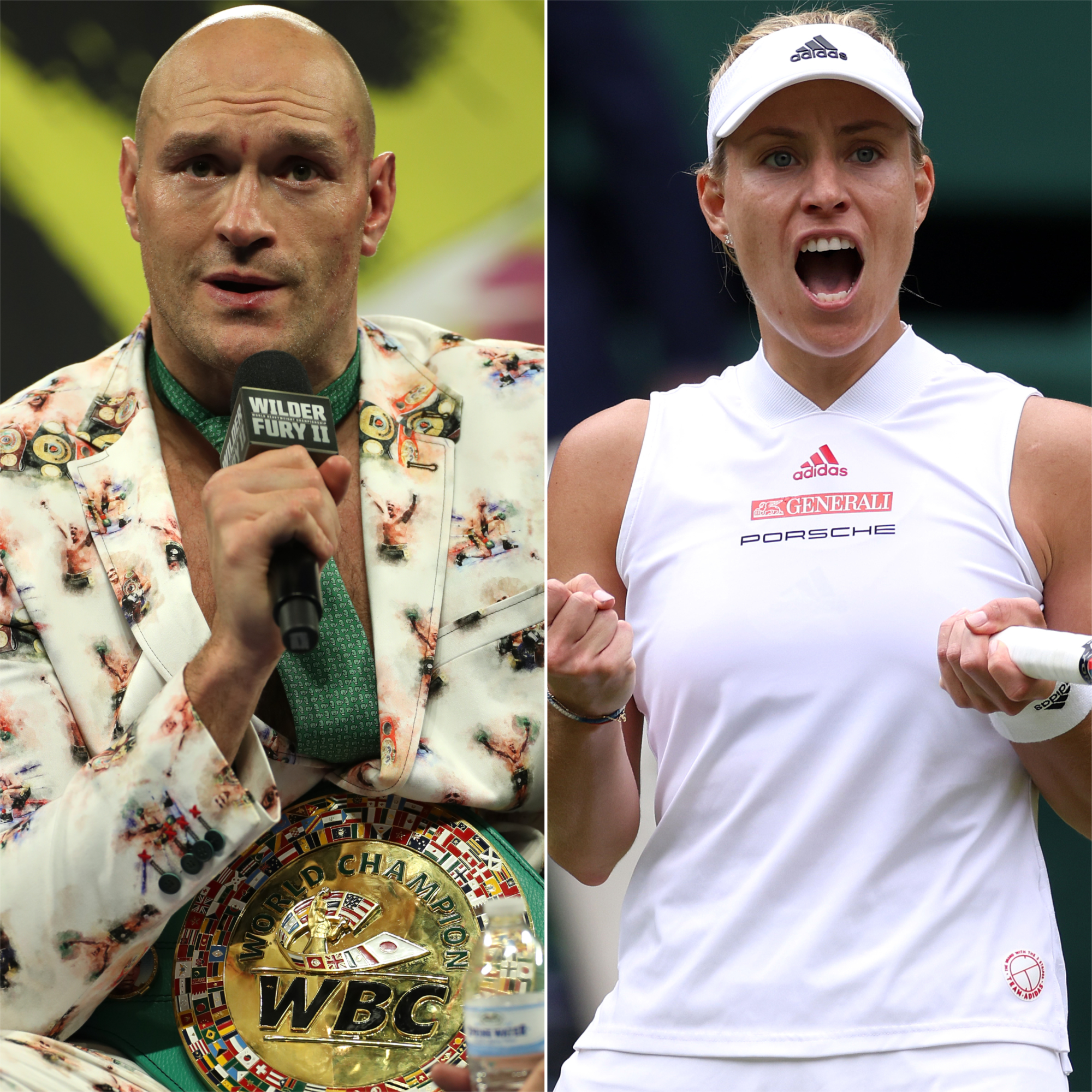 Tyson Fury and Angelique Kerber (Bradley Collyer/Steven Paston/PA)