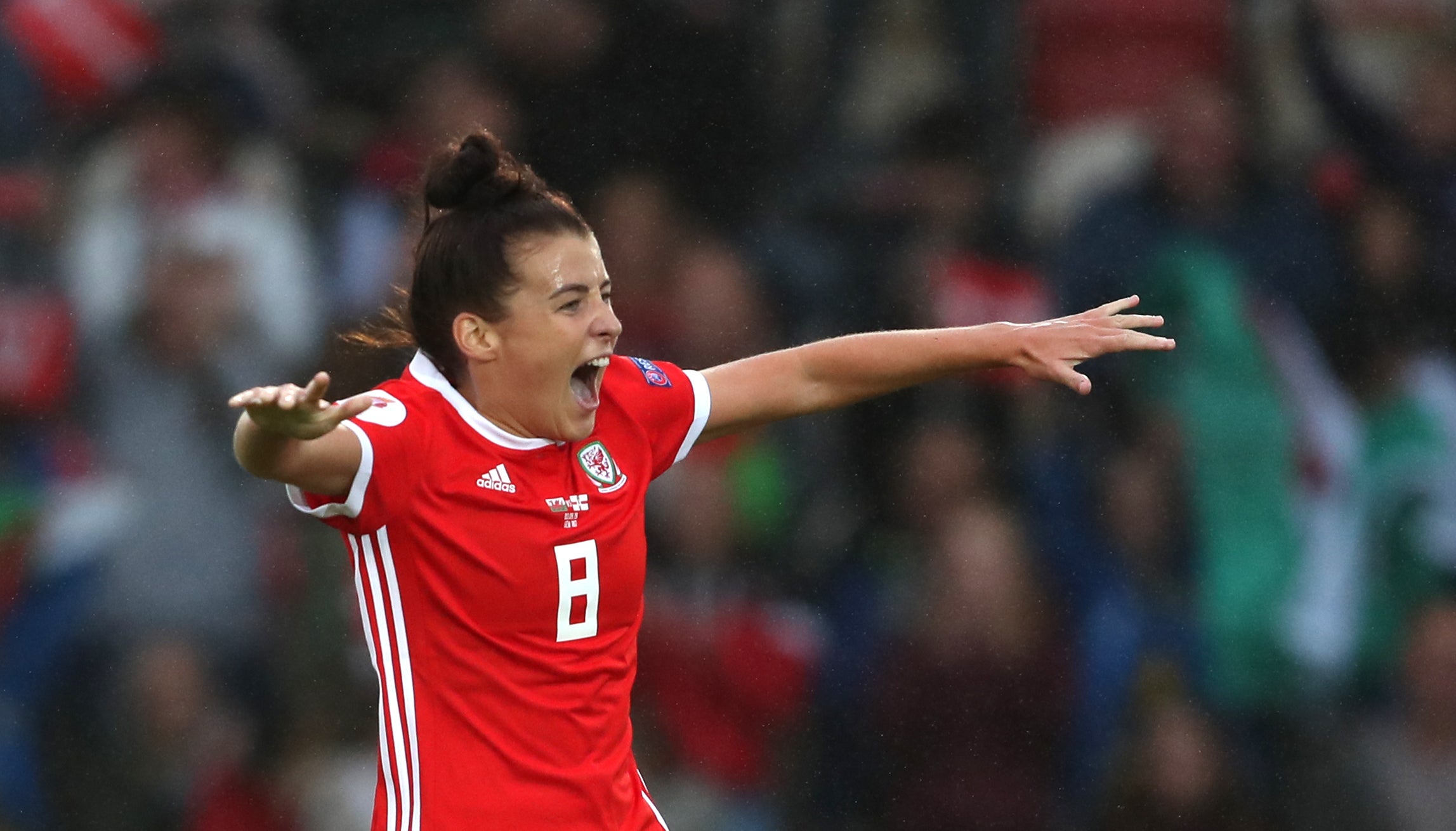 New Tottenham signing Angharad James is set to win her 100th Wales cap next month (David Davies/PA)