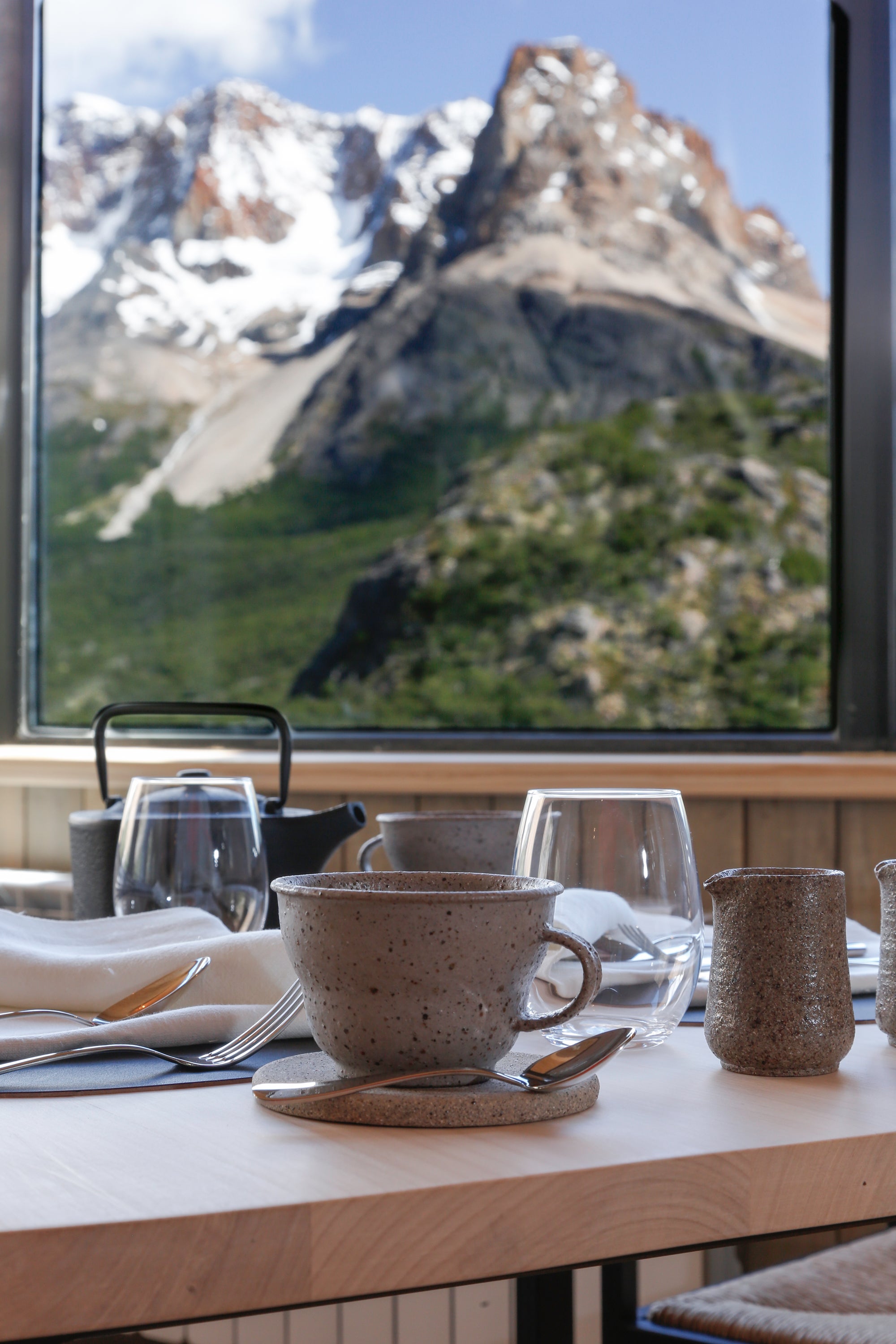 The ceramics at Explora Chalten are made by local stone by a women’s cooperative