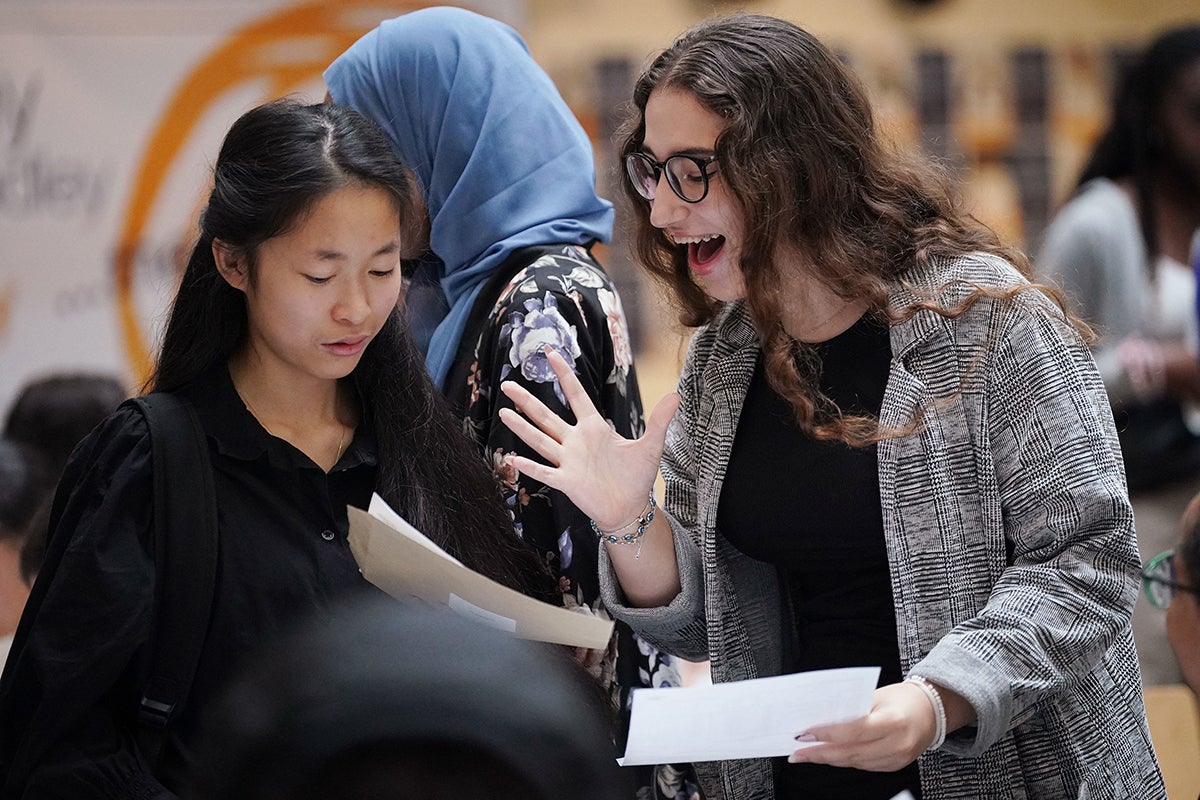 Hundreds of thousands of students picked up GCSE results on Thursday