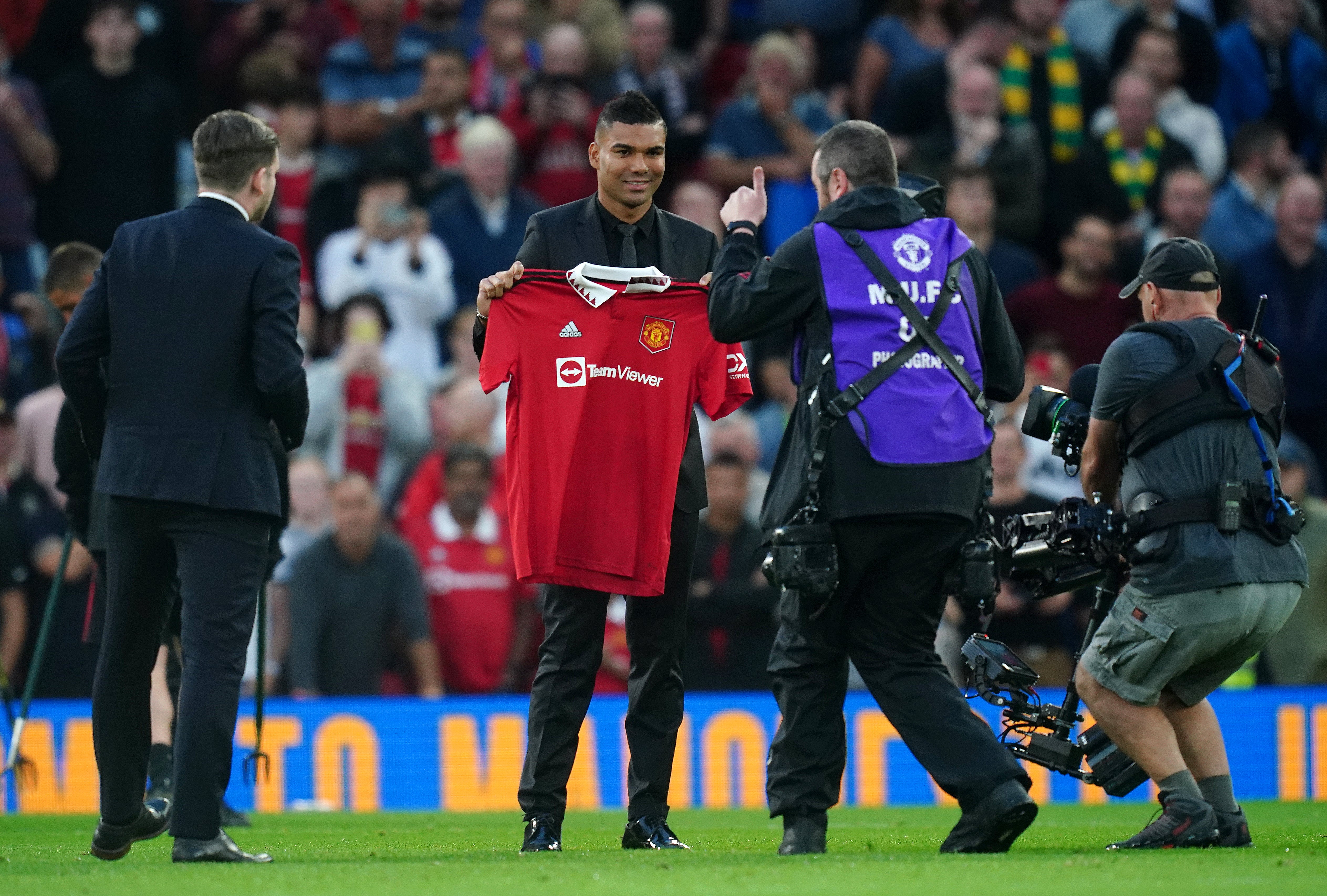 Casemiro has arrived at Manchester United (David Davies/PA)