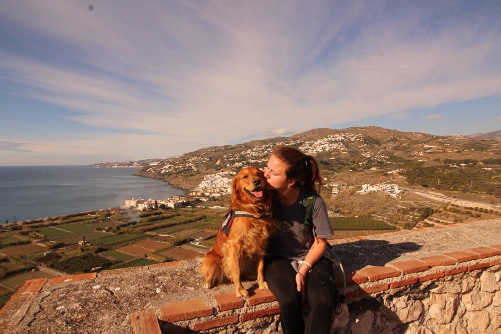 Alice Ballard, 26, with Freddie, in Sevilla in January 2021 (Collect/PA Real Life)