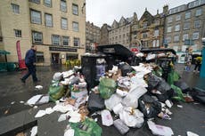 Bin strikes spread as more workers walk out across Scotland