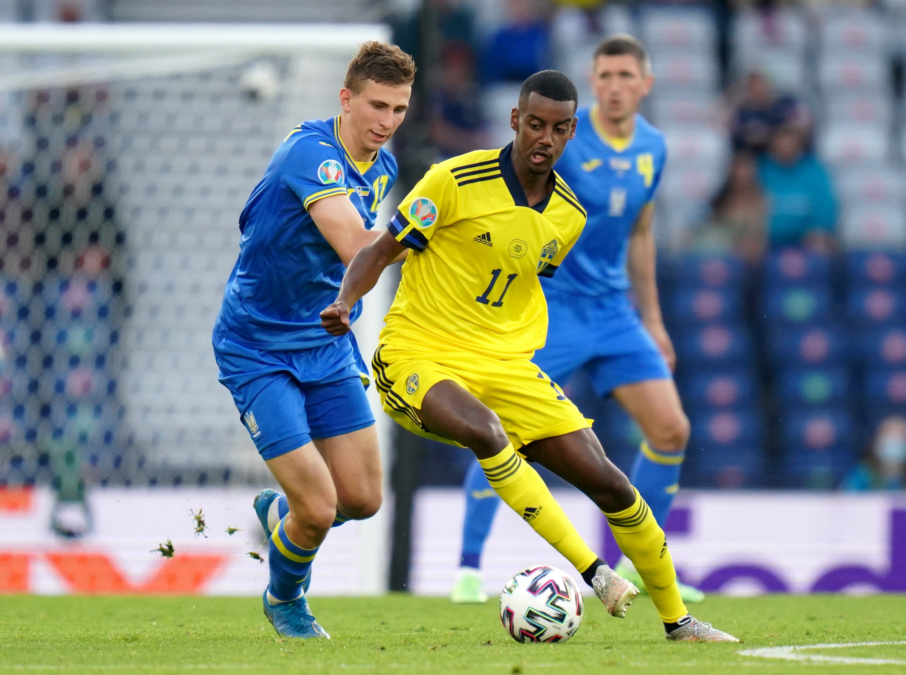 Sweden’s Alexander Isak (right) is closing in on a move from Real Sociedad to Newcastle (Jane Barlow/PA)