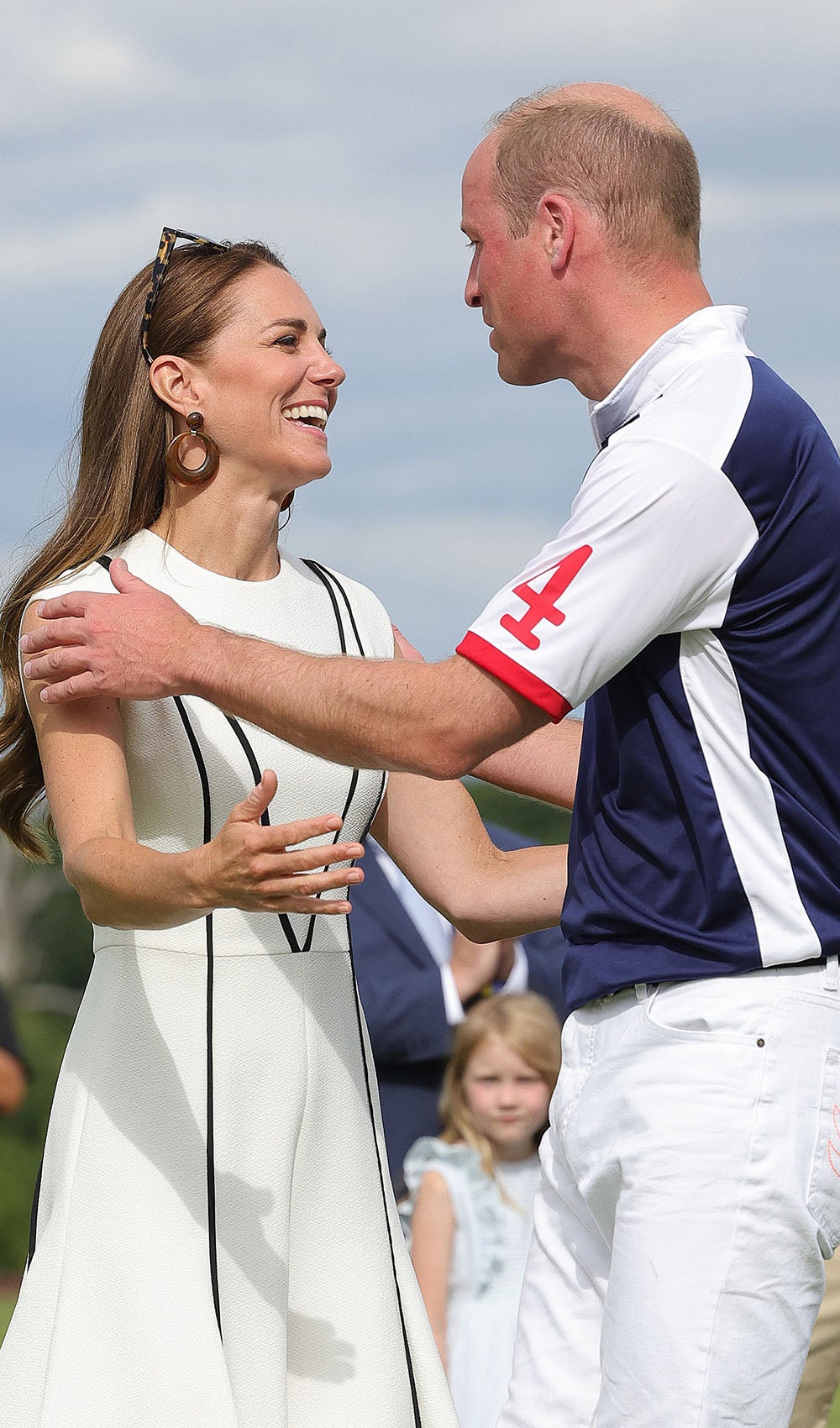 The Duke and Duchess of Cambridge at a polo match in July