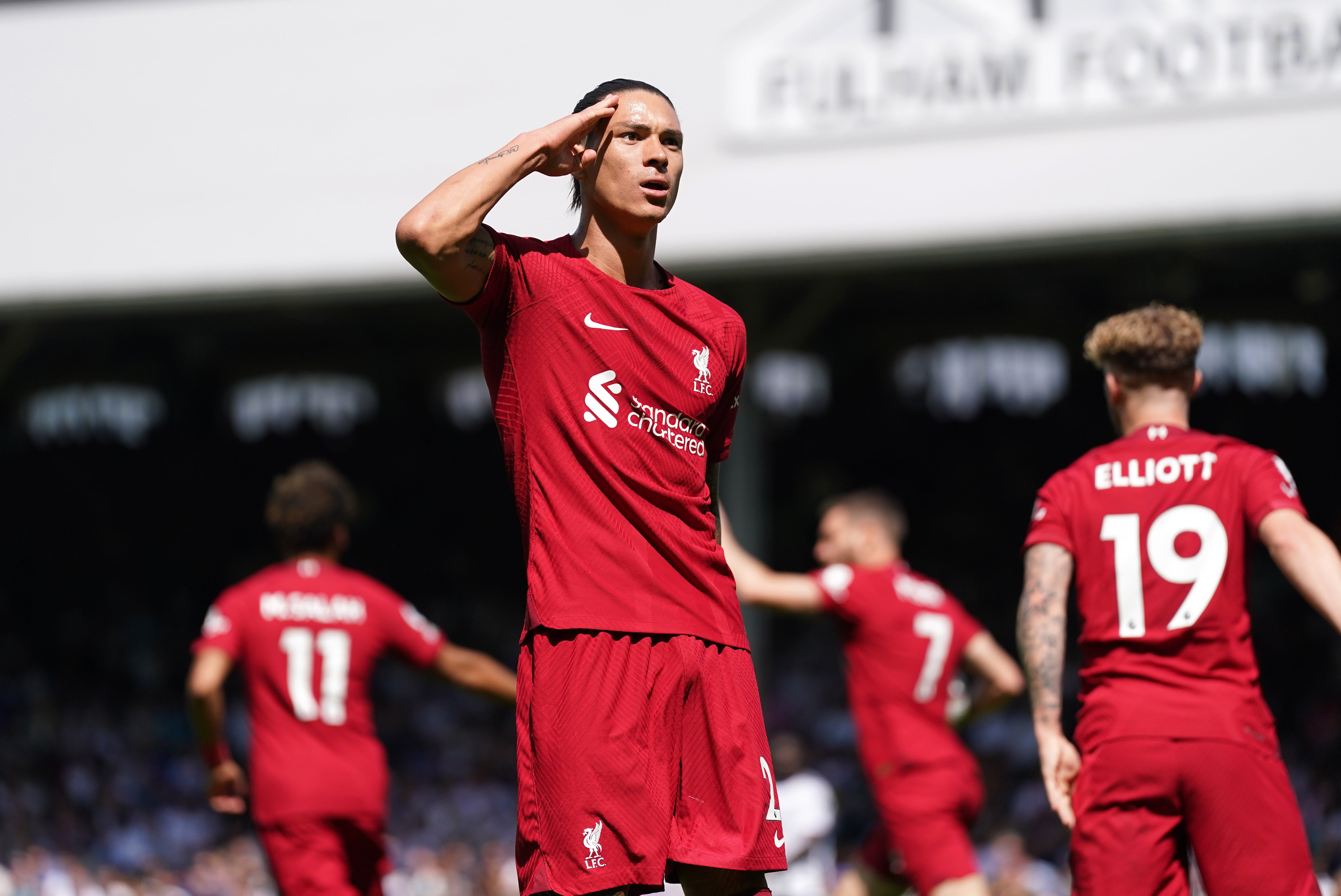 Liverpool have signed Darwin Nunez (pictured), Fabio Carvalho and Calvin Ramsay since last season (Adam Davy/PA)