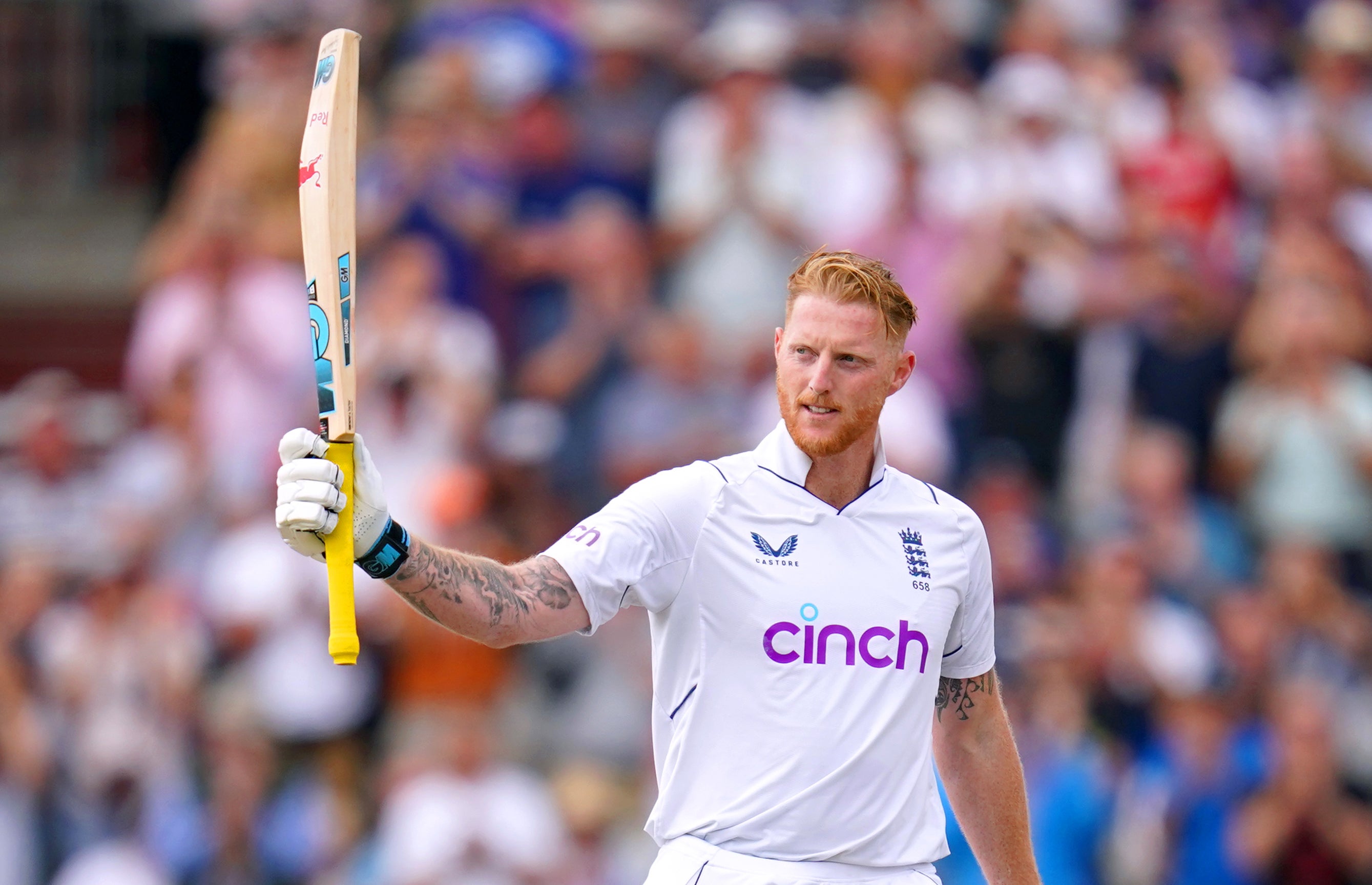 Ben Stokes hit his first century as England captain (Nick Potts/PA)