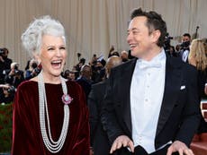 Elon Musk’s mother Maye says she sleeps in the garage when she visits him