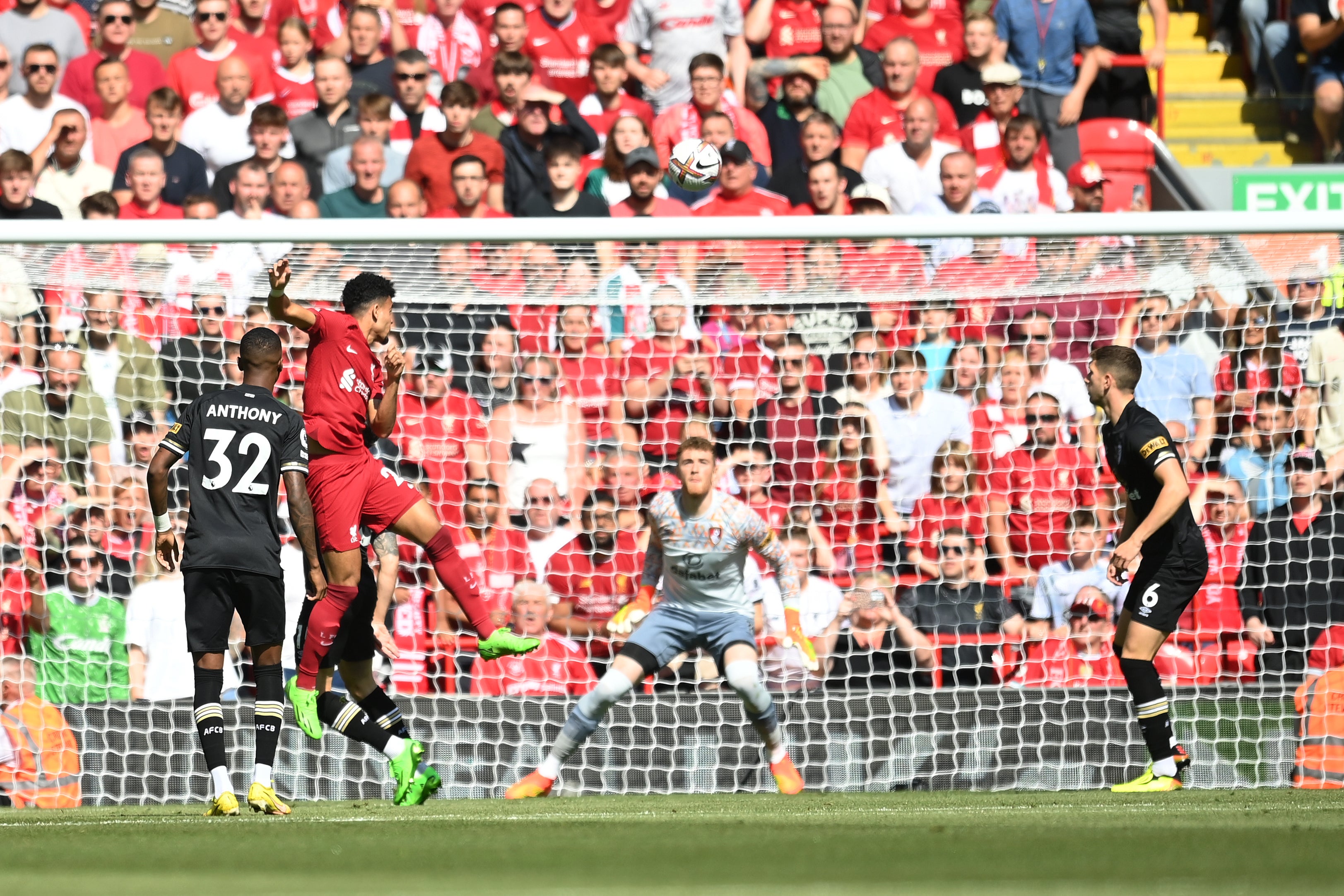 Luis Diaz heads Liverpool into an early lead