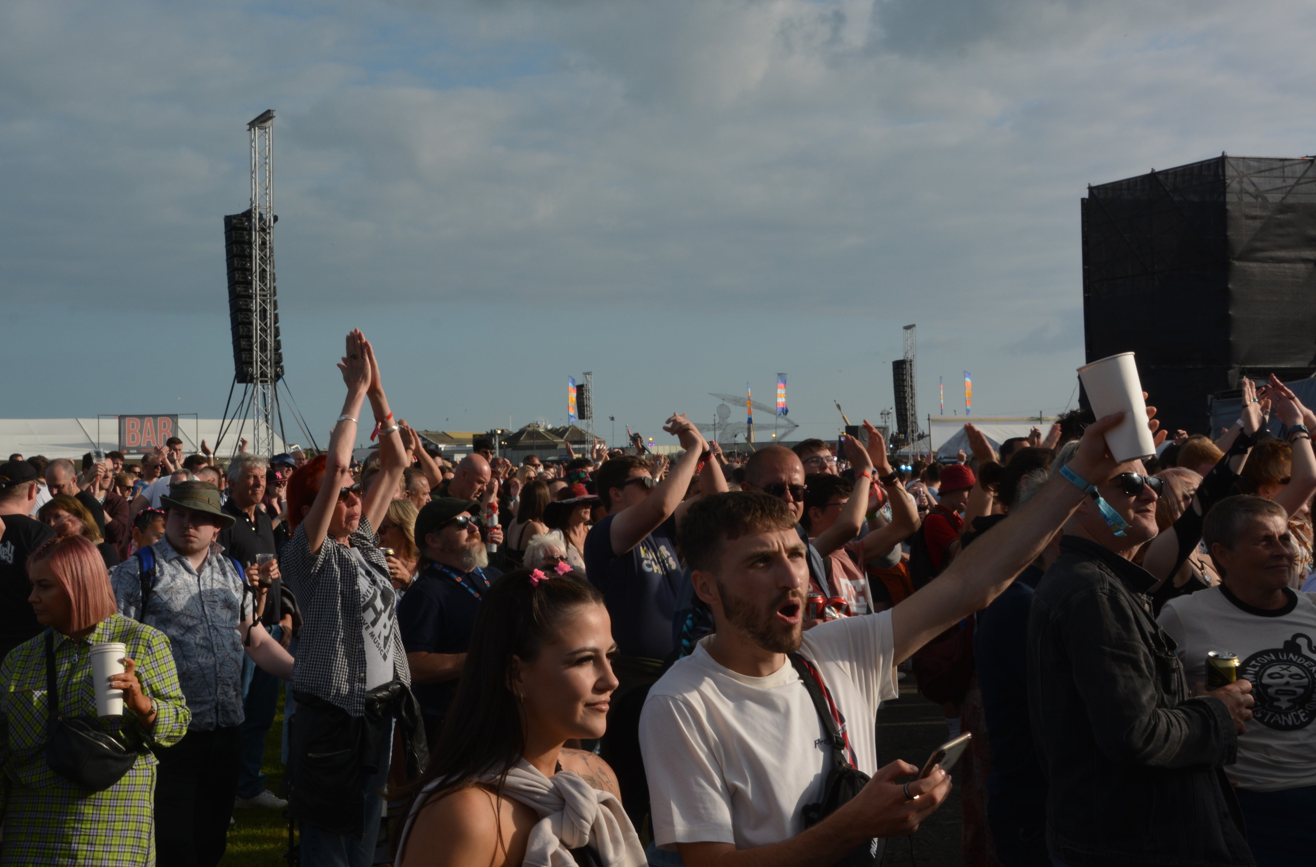 Thousands of music fans have flocked to the seaside for the Victorious Festival being headlined by Paolo Nutini and Sam Fender (PA)