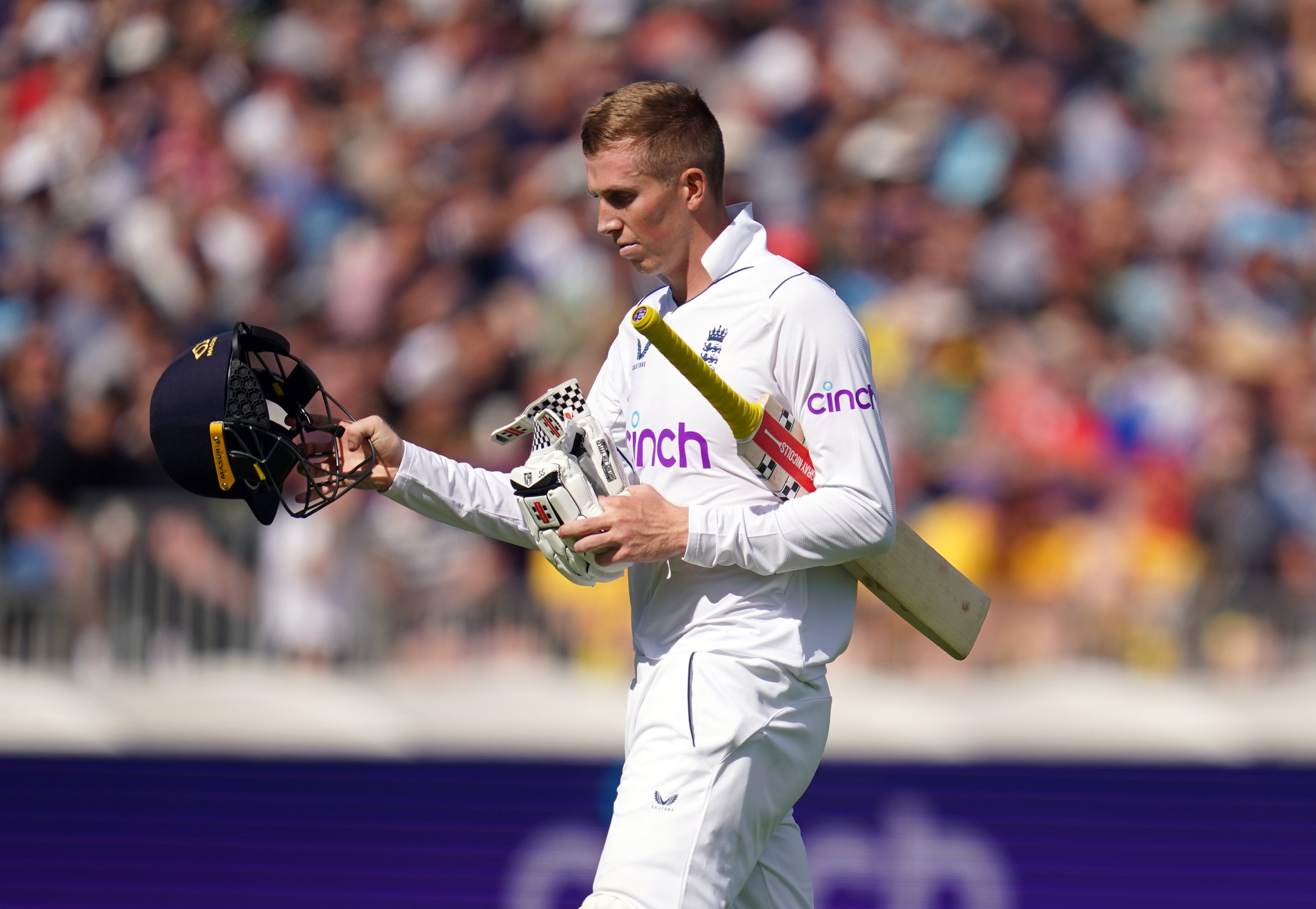 Zak Crawley, pictured, and Alex Lees have had a modest summer with the bat (Nick Potts/PA)