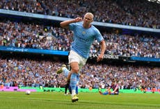 Erling Haaland hat-trick sees Man City come from 2-0 down to beat Crystal Palace