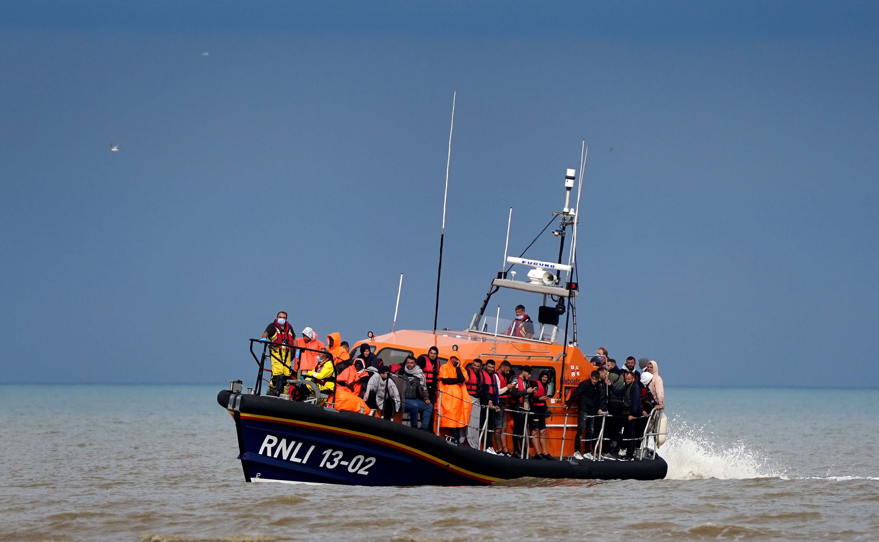 The number of people reaching the UK in small boats from France after navigating busy shipping lanes has increased steadily in recent years (Gareth Fuller/PA)