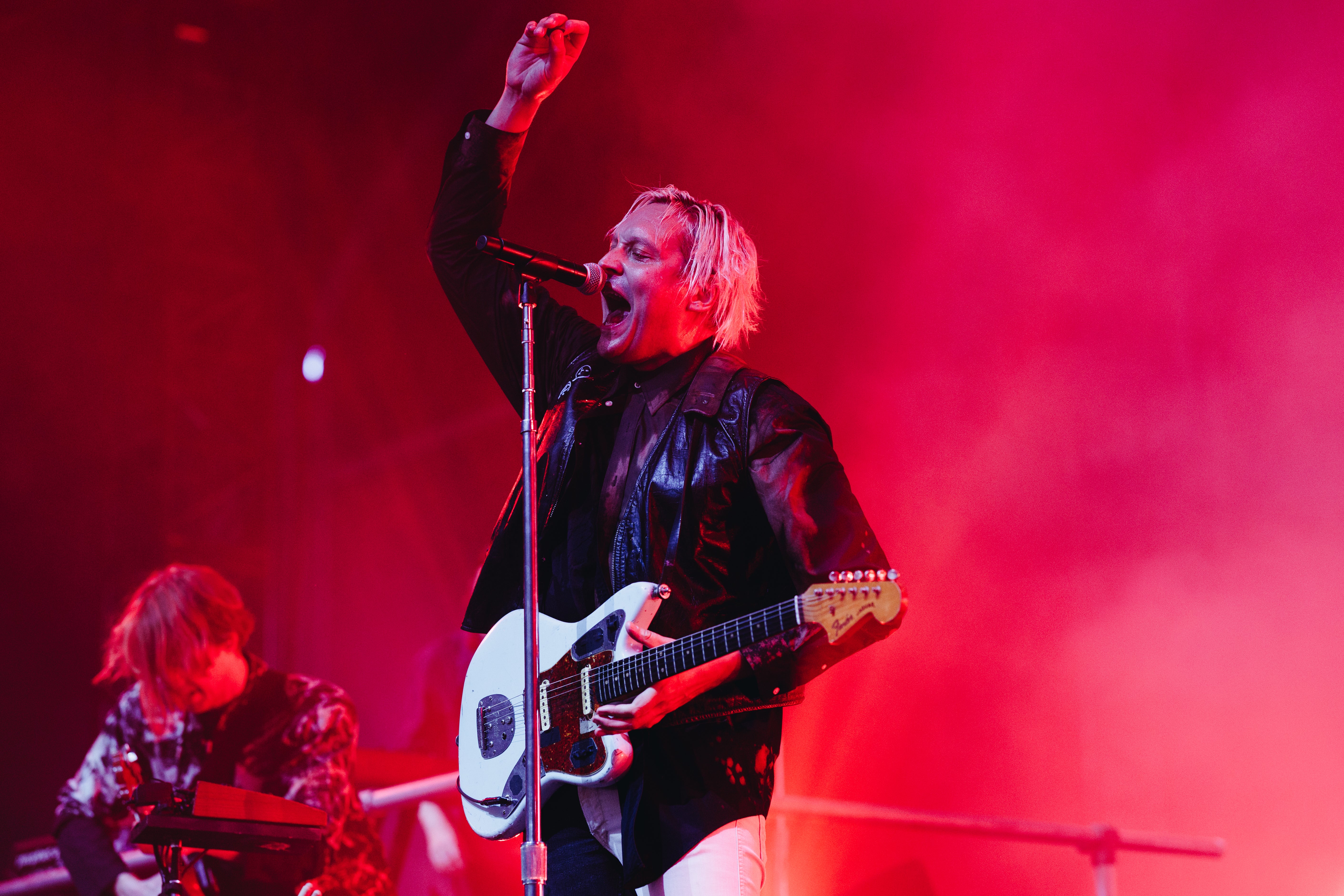 Butler on stage at Coachella in April