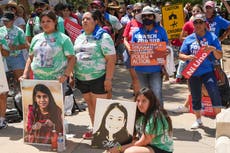 Uvalde families protest outside Greg Abbott’s house calling to raise minimum age to buy AR-15