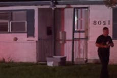 Gunman sets fire to homes and opens fire on fleeing victims, killing three before being shot dead by police