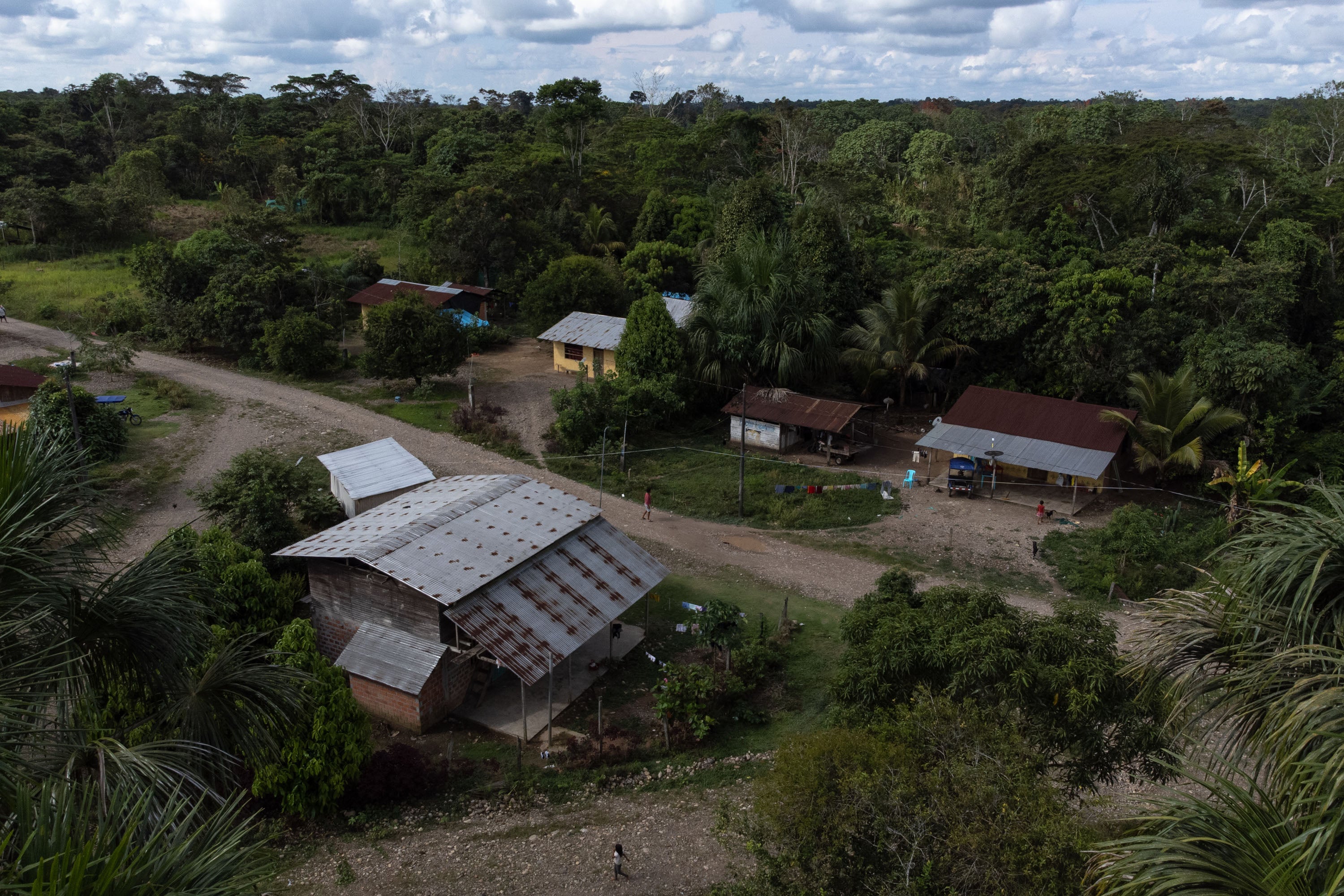 An aerial view of Yamino, home to Cacataibo people