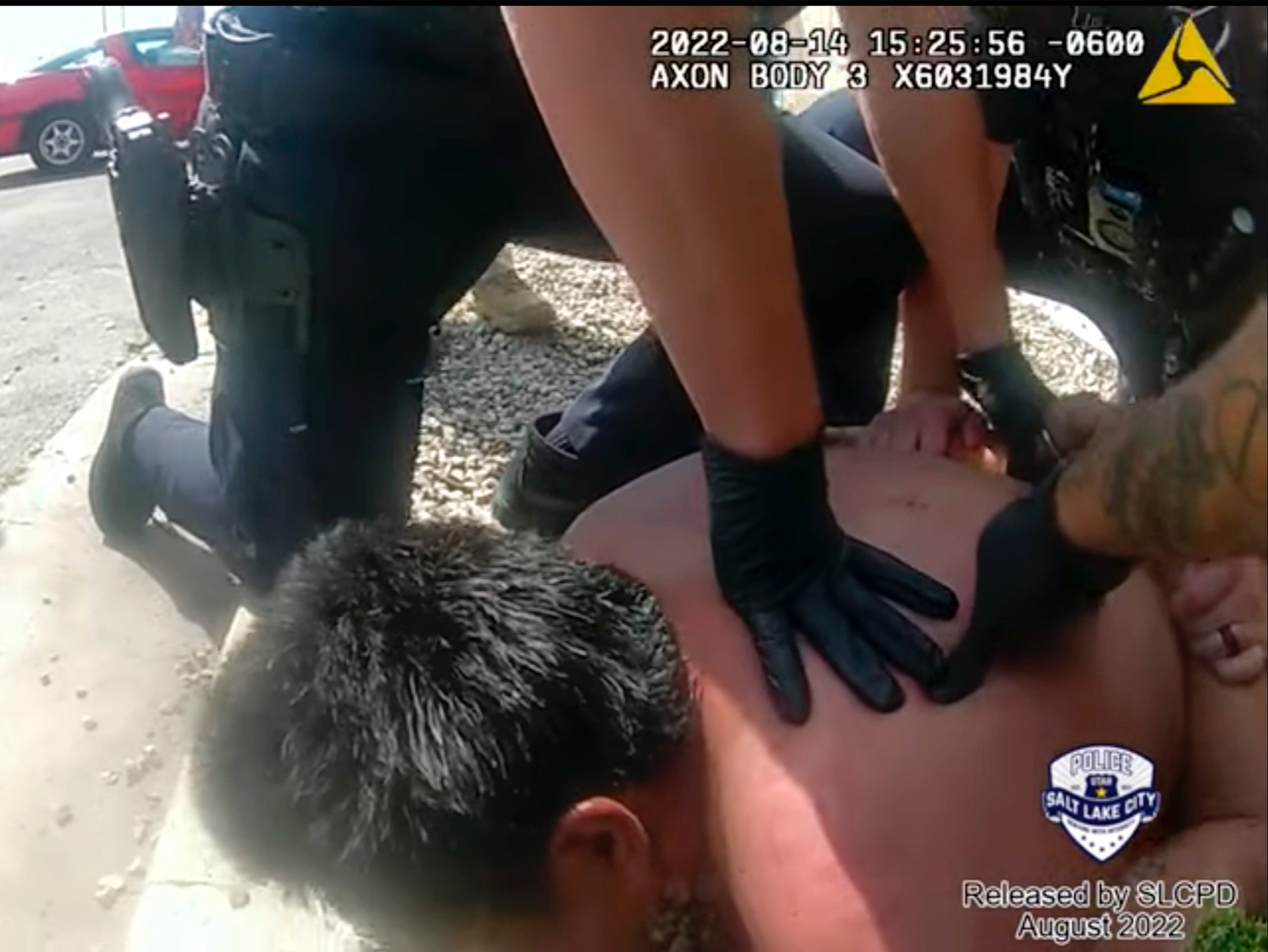 Footage of Nykon Brandon being restrained by Salt Lake City Police