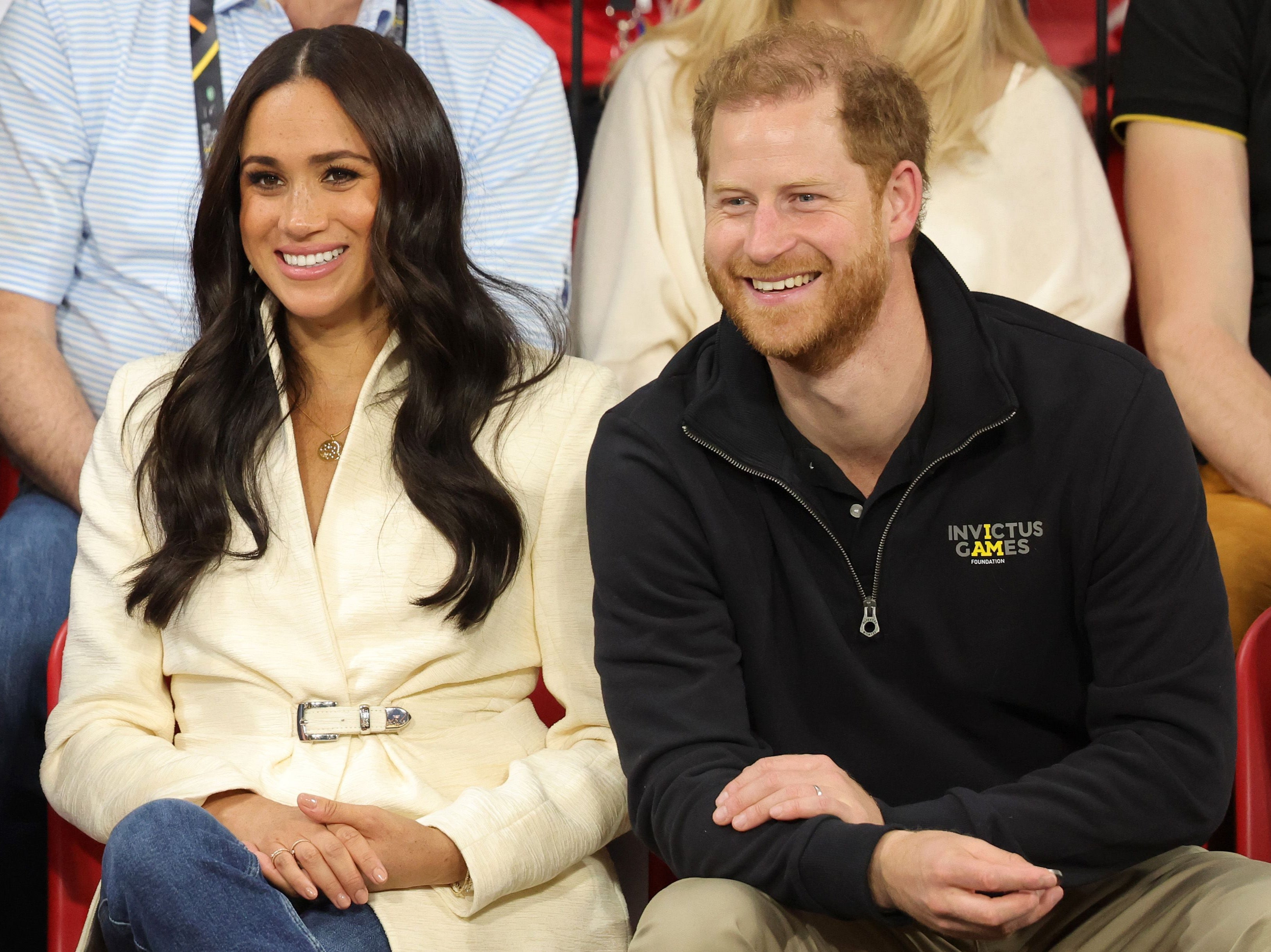 Harry and Meghan at the Invictus Games in April