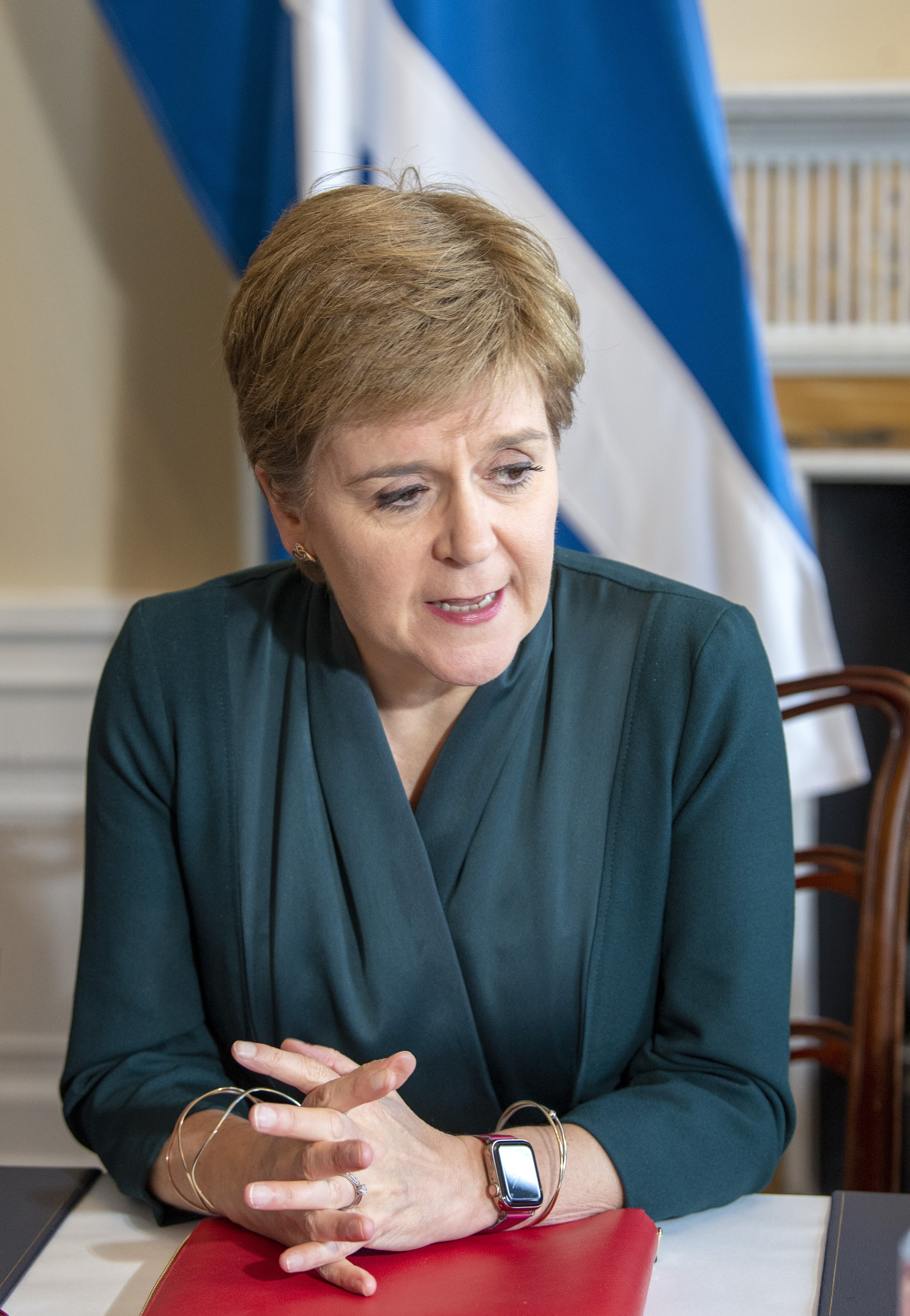 First Minister Nicola Sturgeon chairs the Scottish energy summit at Bute House in Edinburgh to discuss what can be done to mitigate the impact of soaring energy bills. Picture date: Tuesday August 23, 2022.