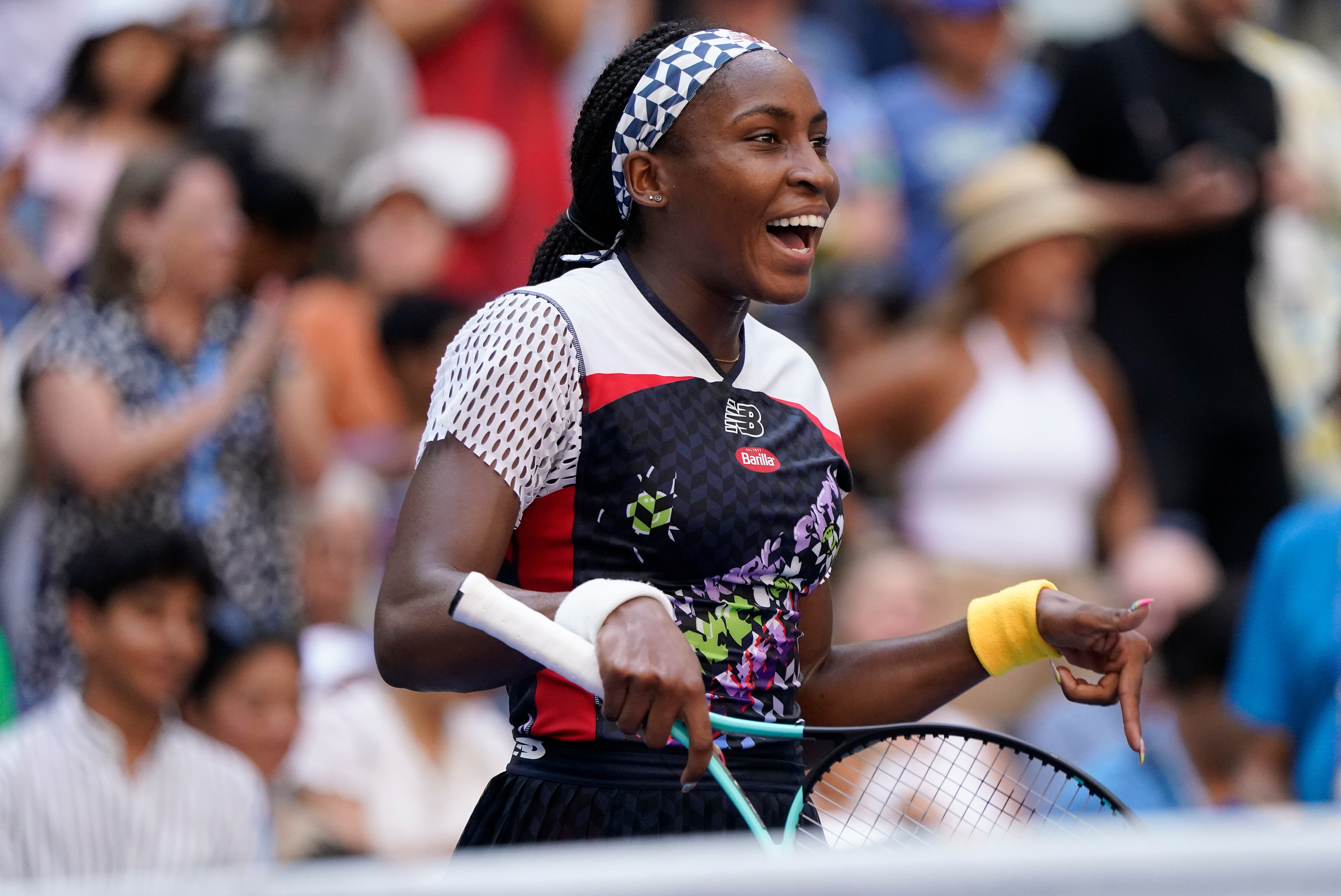 Coco Gauff eased into round two (John Minchillo/AP)