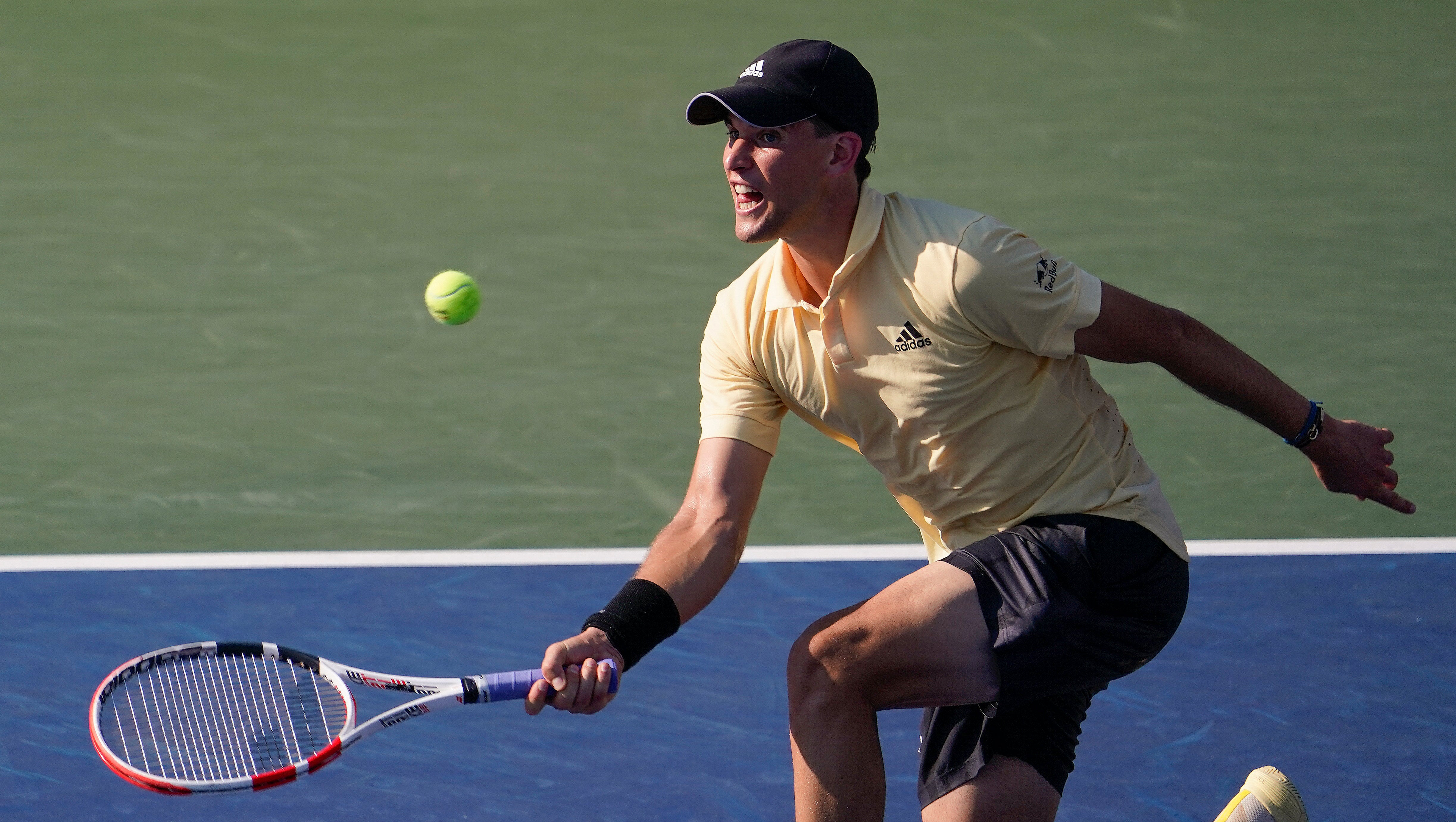 Dominic Thiem’s return to Flushing Meadows was short lived (Seth Wenig/AP)